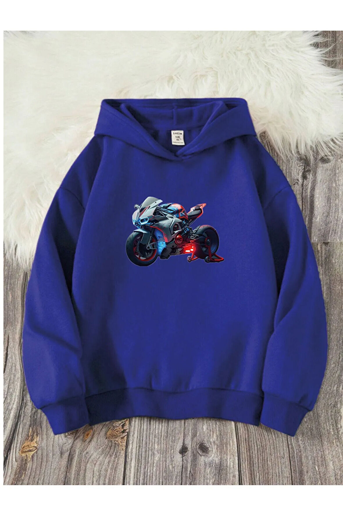 Çocuk Kapüşonlu Baskılı Sweatshirt