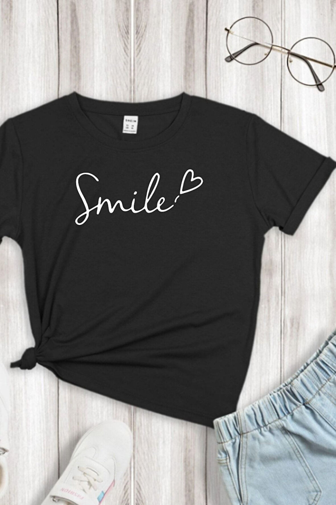 Çocuk Tişört Smile Baskılı