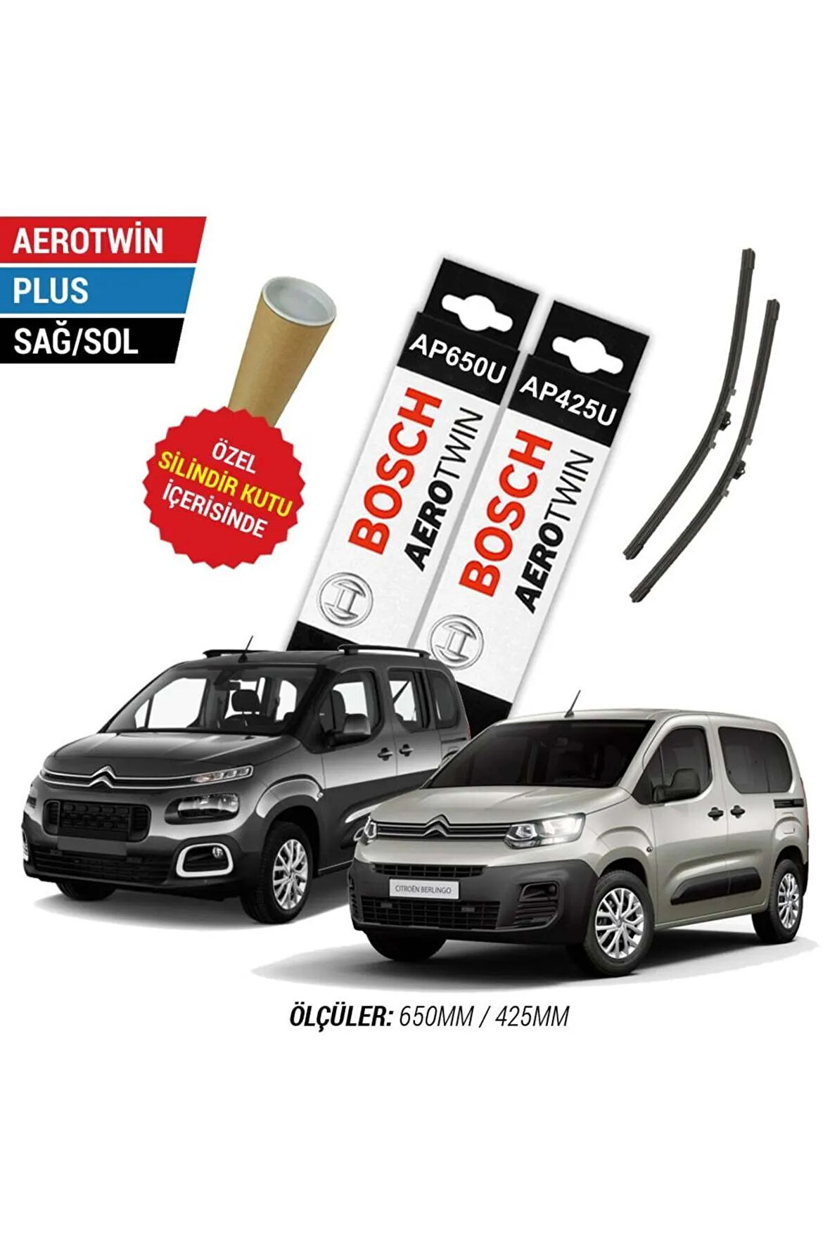 Citroen Berlingo Silecek (2019-2022) Bosch Aerotwin Plus