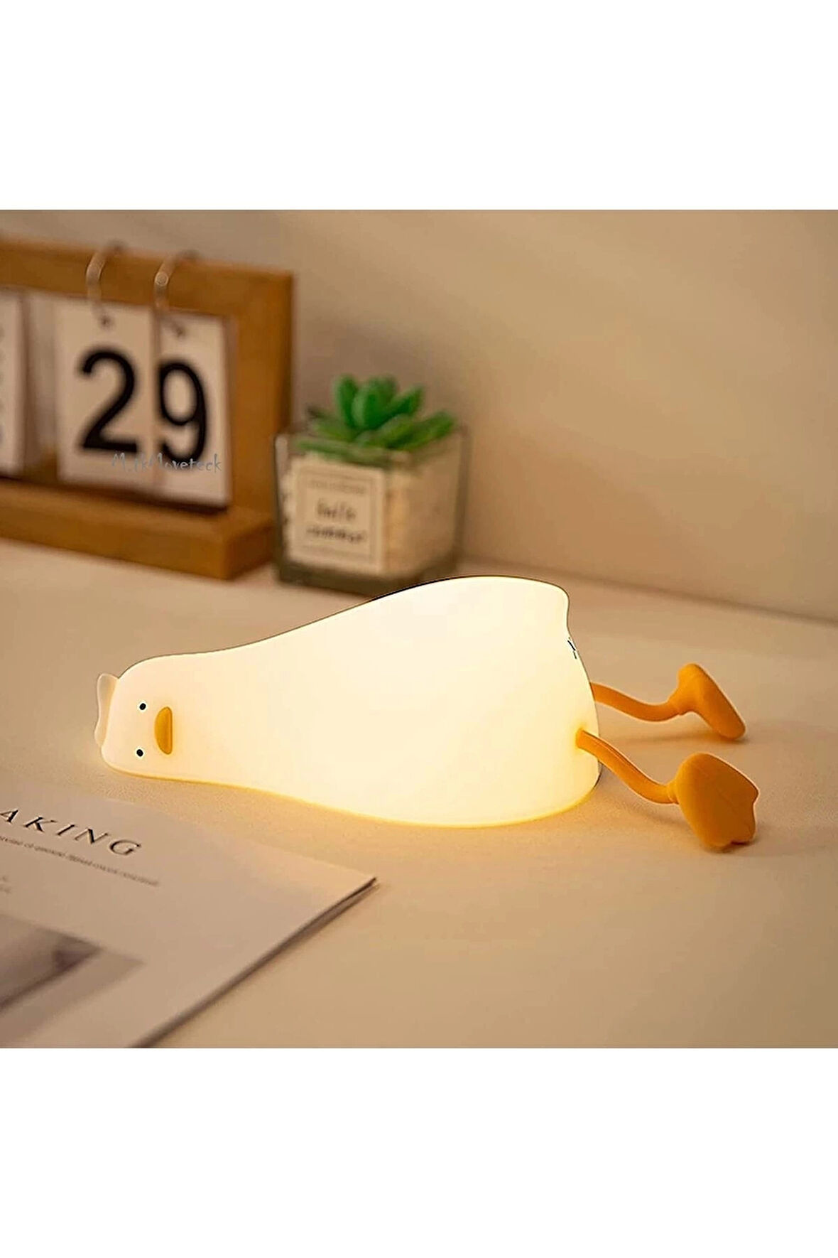 Çocuk Bebek Odası Gece Lambası Led Rgb Işıklı Sevimli Figürlü Renk Değiştiren Dokunmatik Silikon Pet
