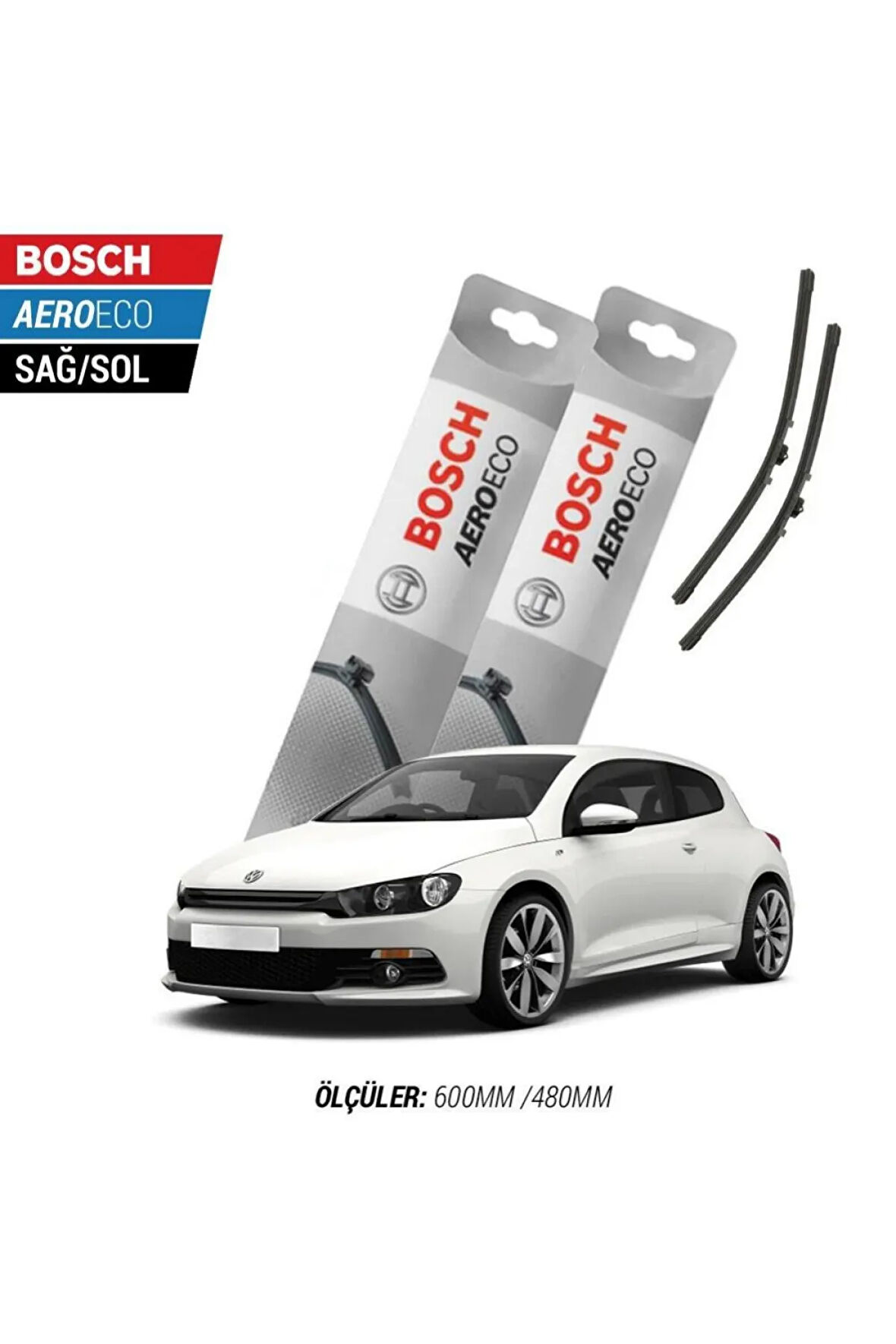 Volkswagen Scirocco 2011 Model Bosch Aeroeco Muz Silecek Takımı