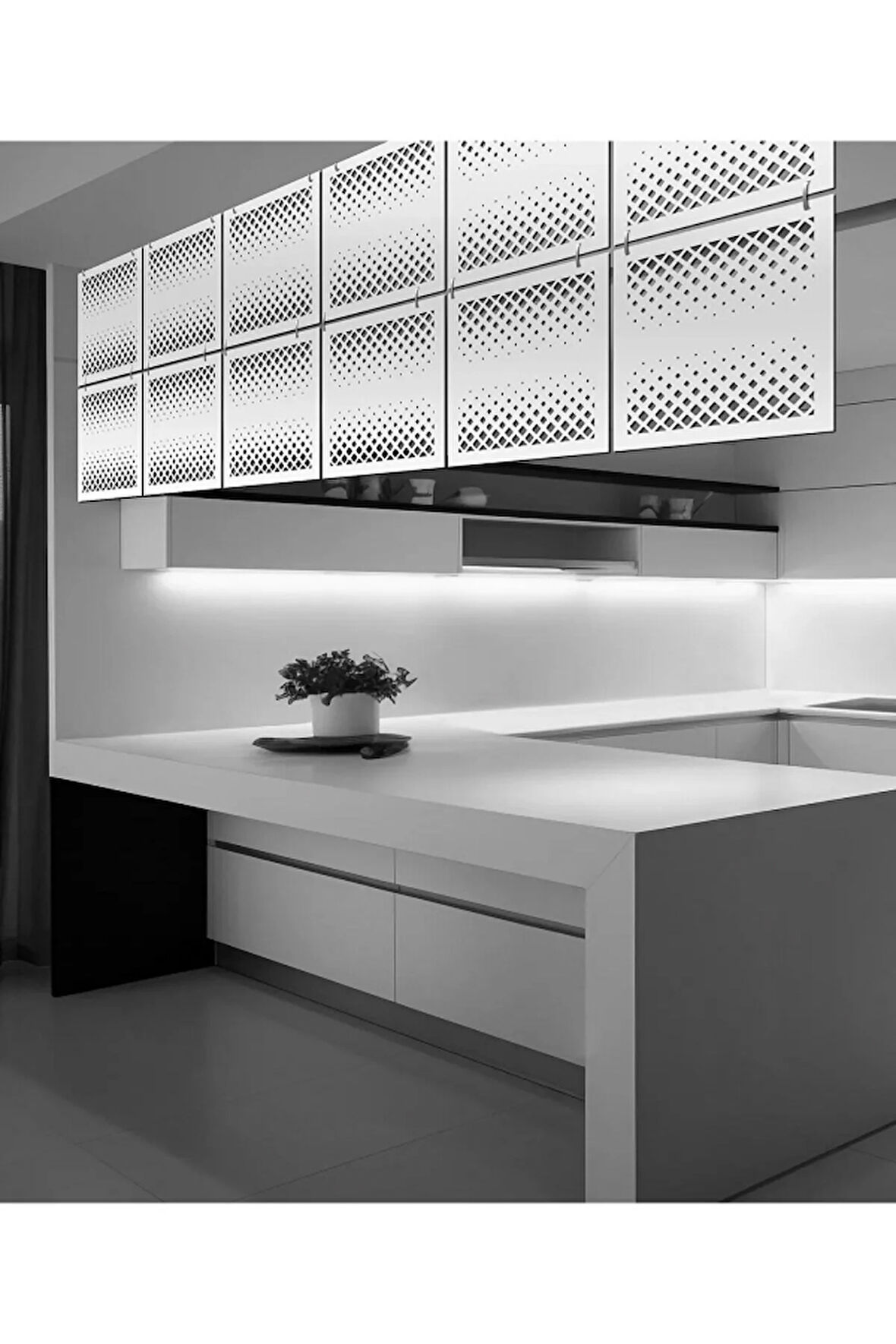 Lazer Kesim Sarkıt Paravan, Ahşap Seperatör, Panel Levha Seti Dekorasyon Ahşap Oda Bölücü kare model