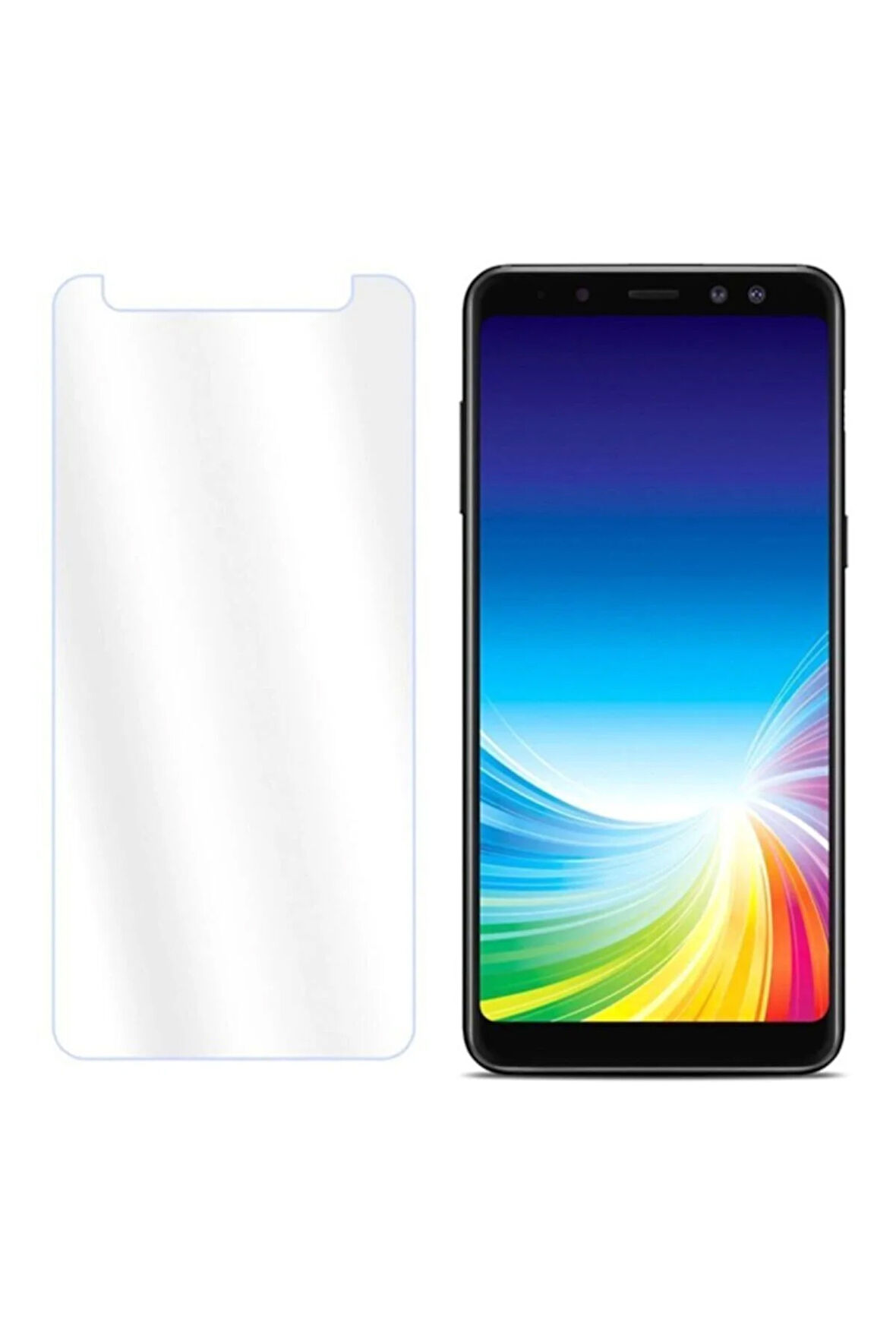 Samsung Galaxy A8 2018 Kırılmaz Ekran Koruyucu Temperli Cam