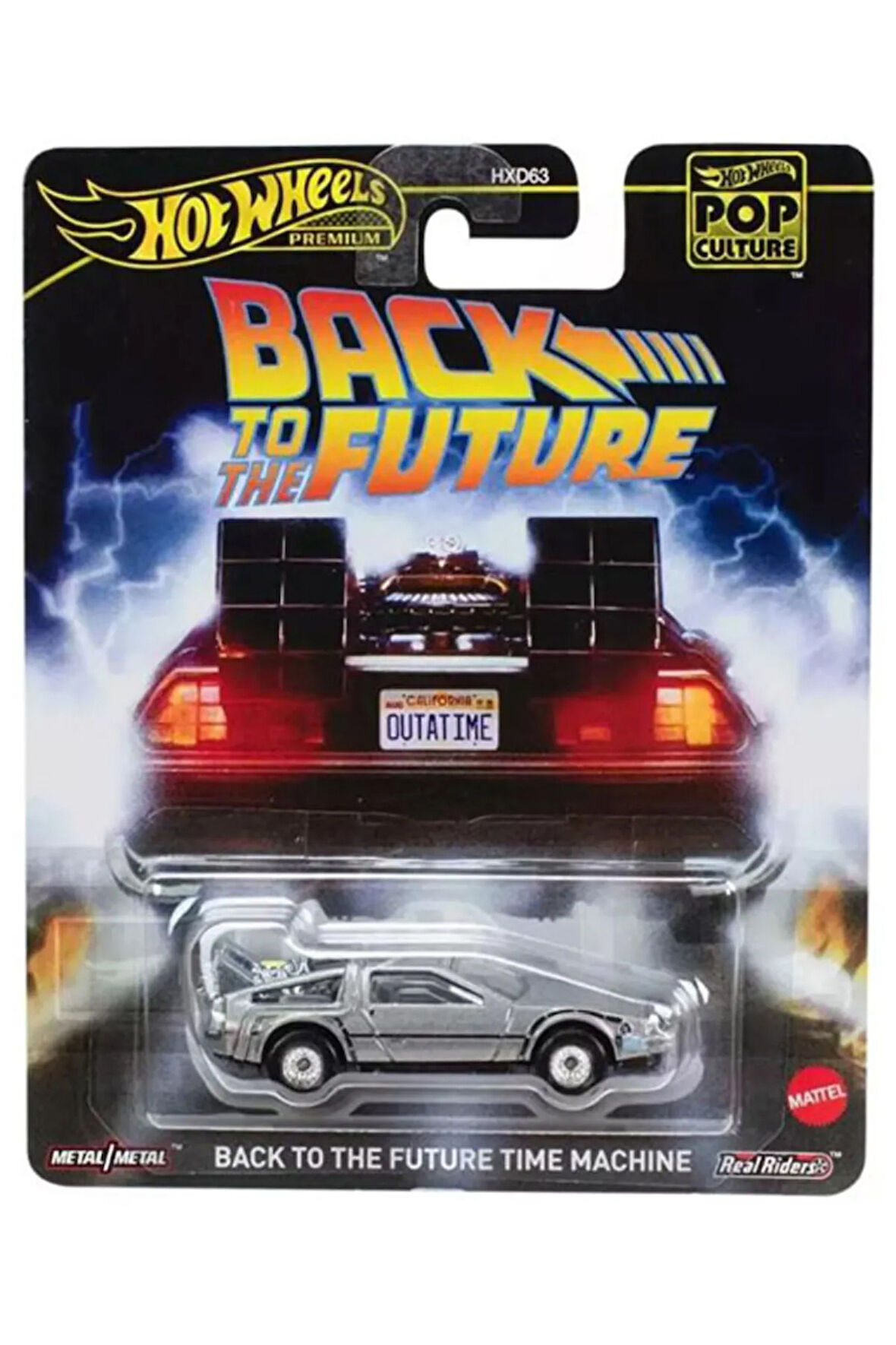 Premium Hot Wheels - Pop Culture : Back to the Future Time Machine (1/64)