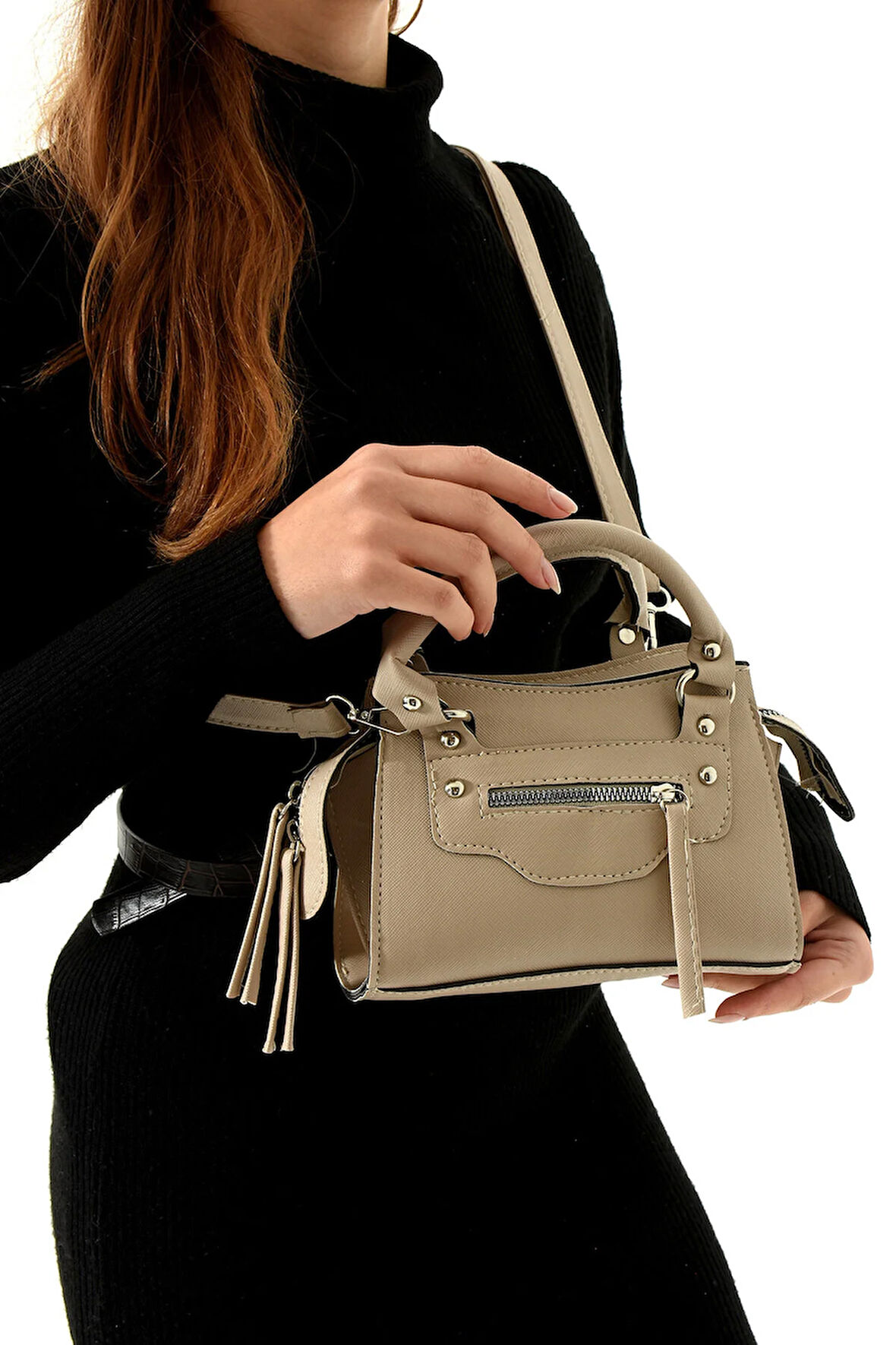 Koltuk Altı Omuz ve El çantası Gündelik Çok Bölmeli Serin Çanta Öğrenciler İçin Uygun İşe Gidiş