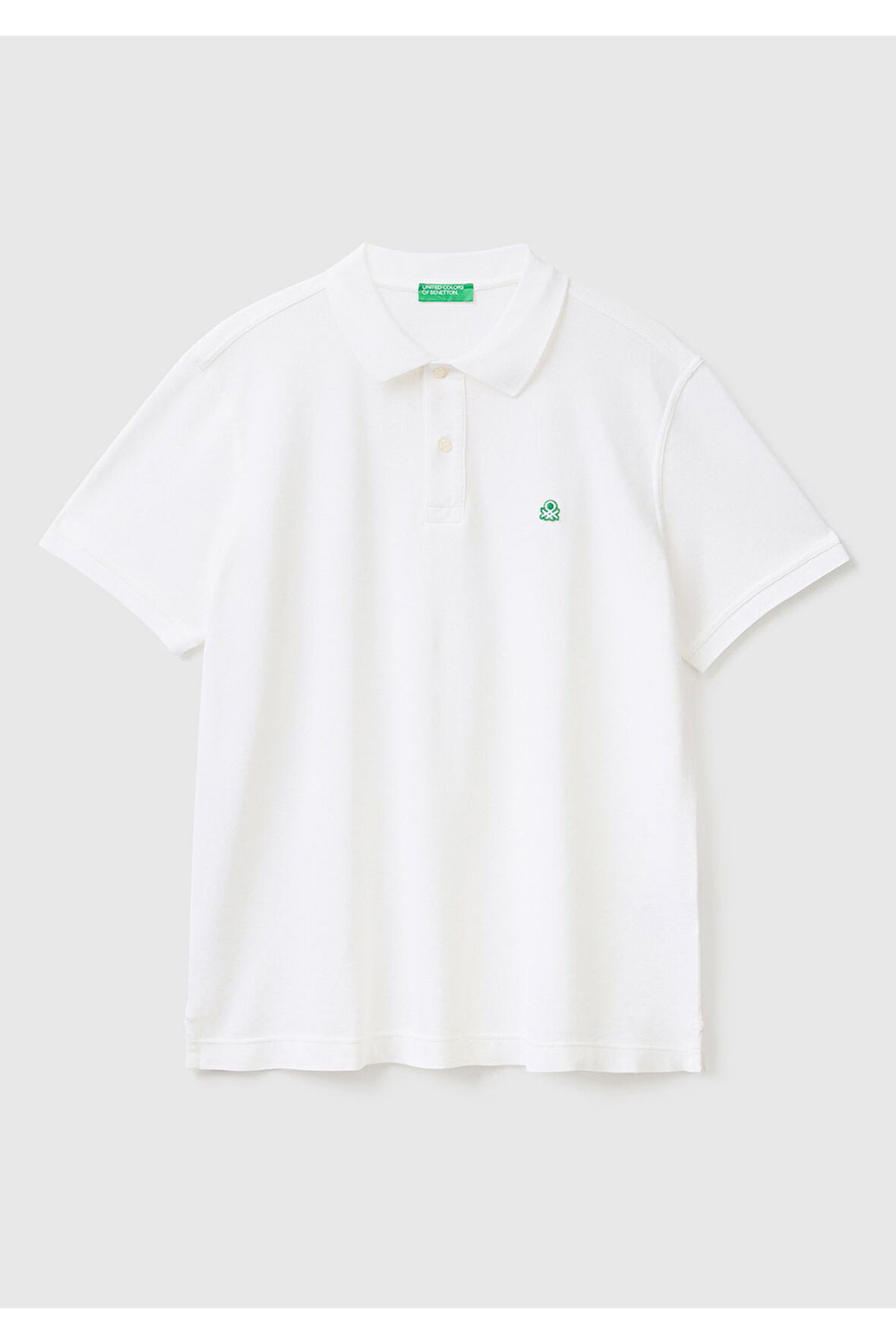 Erkek Beyaz Regular Fit Kısa Kollu Polo Tshirt