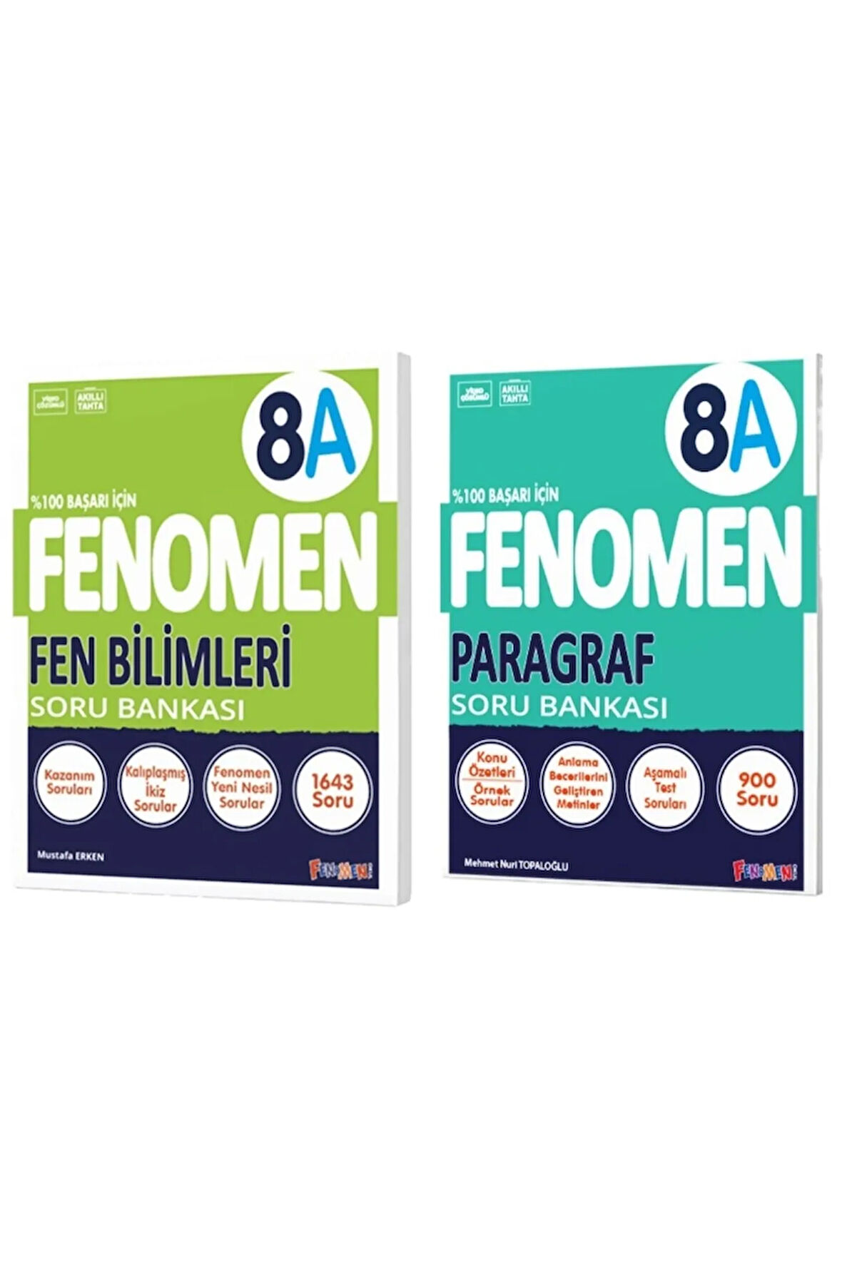 Fenomen Okul 2025 8. Sınıf Fen Bilimleri + Paragraf A Serisi Soru Bankası Seti 2 Kitap