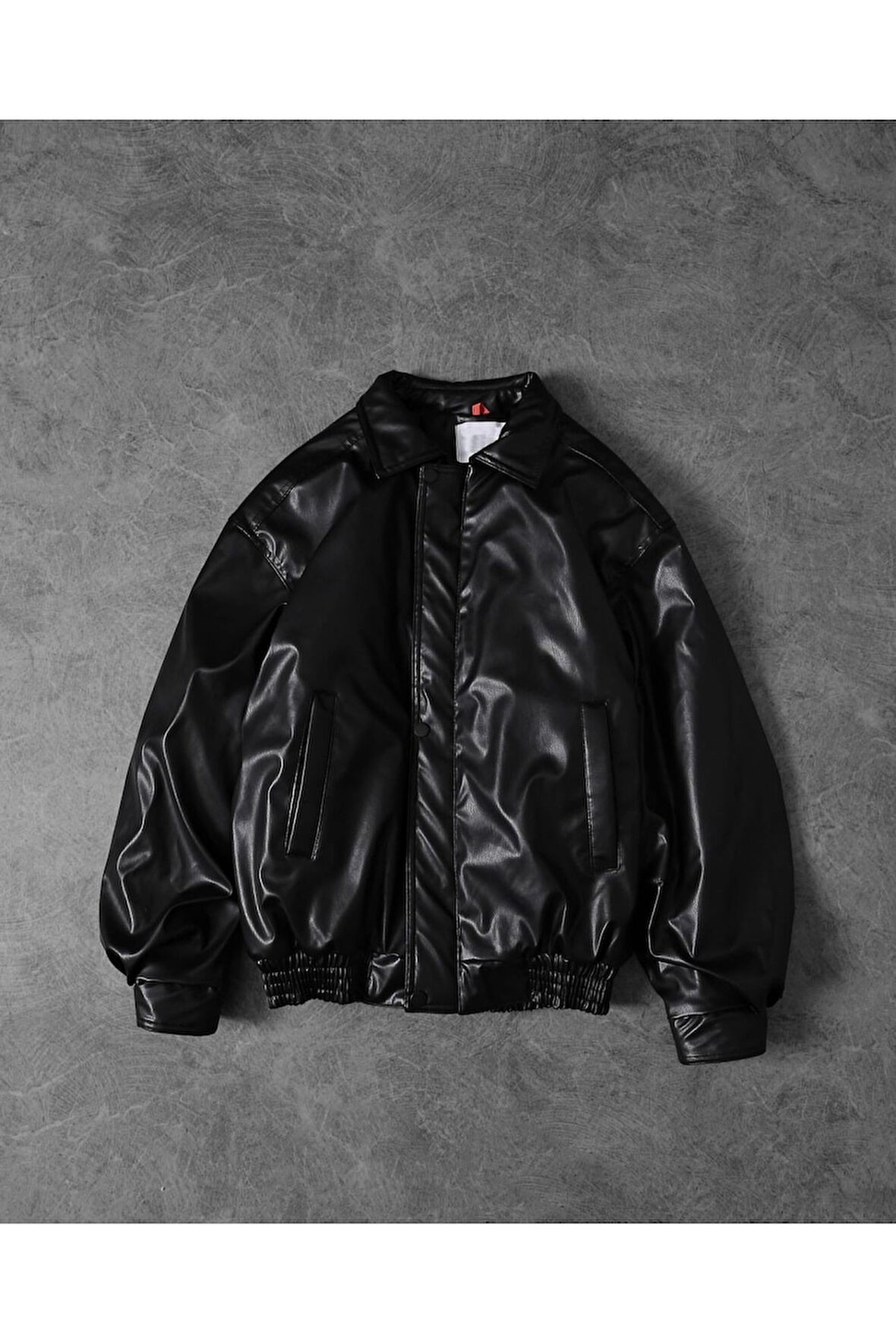 Erkek 90’s Vintage Kalıp Oversize Deri Ceket