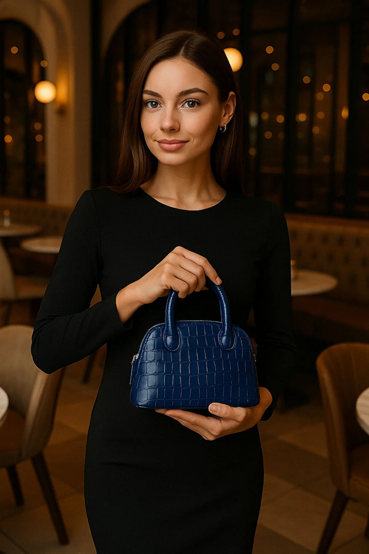 Trend & Lüks Kroko Mini El Çantası