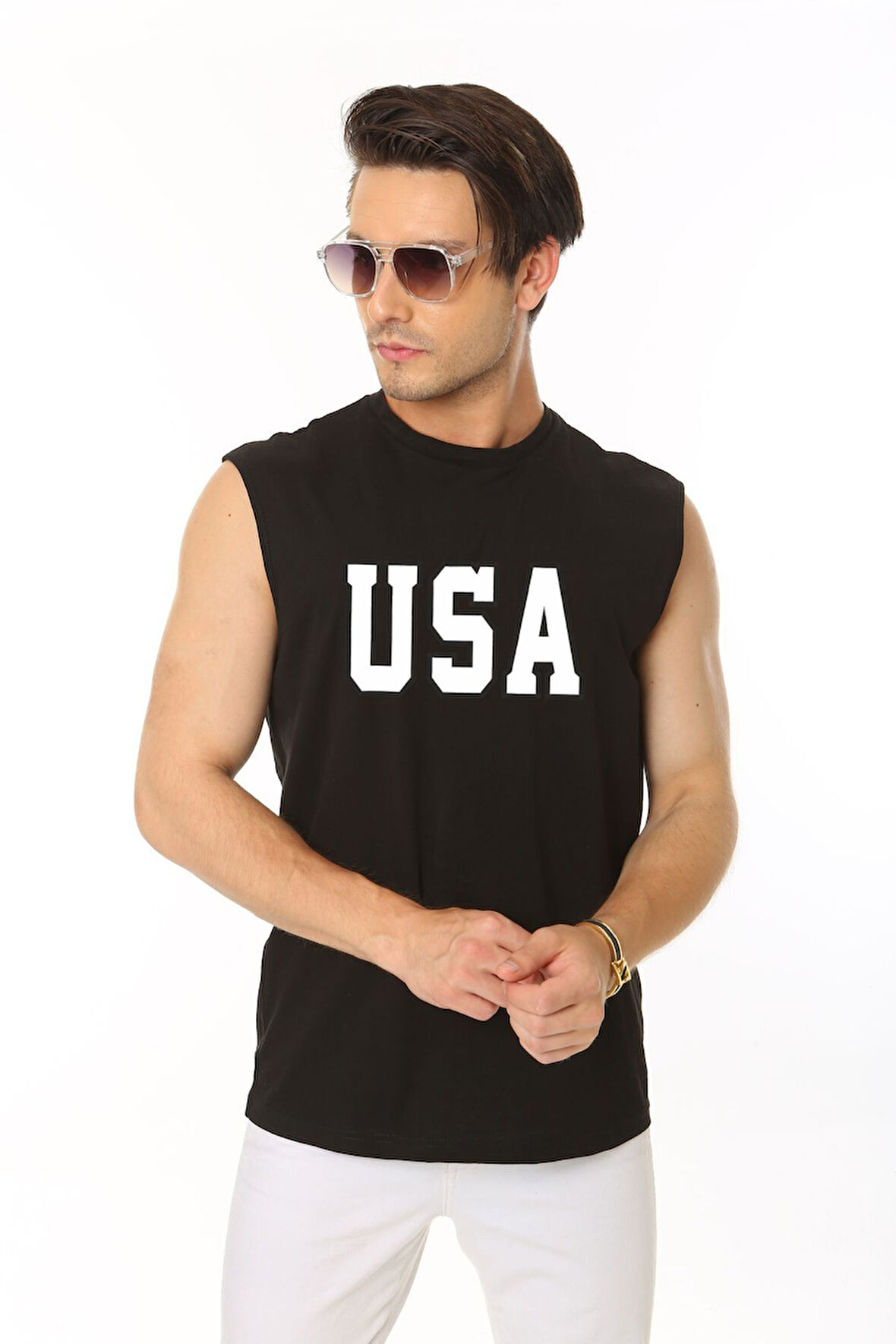 siyah büyük beden T-shirt NY baskılı oversize