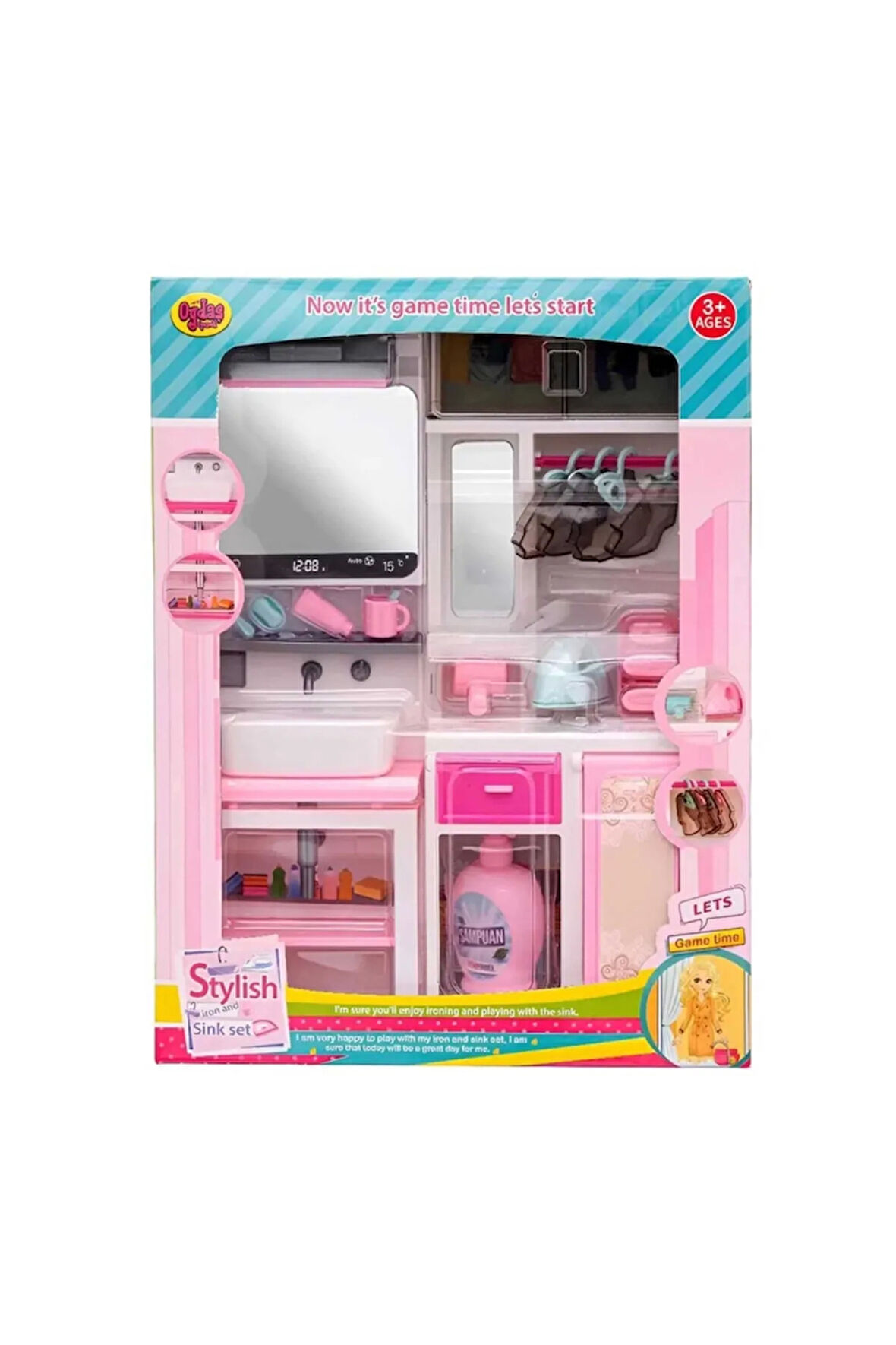 Nessiworld Kutuda 2'li Lavabo Ütü Masası Seti