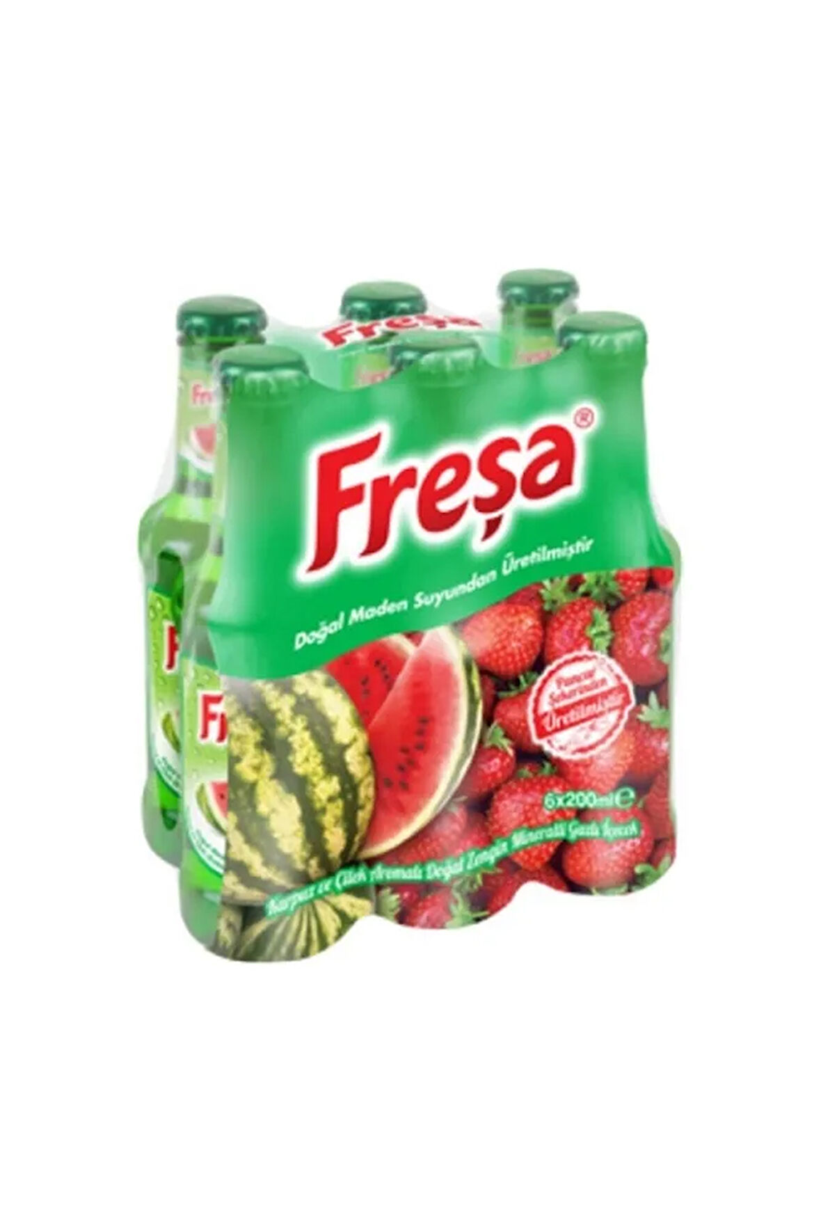 Fresa Karpuz-çilek Aro. Dog. Maden Suyu 6x200 Ml. (MEYVELİ SODA) (6'LI)