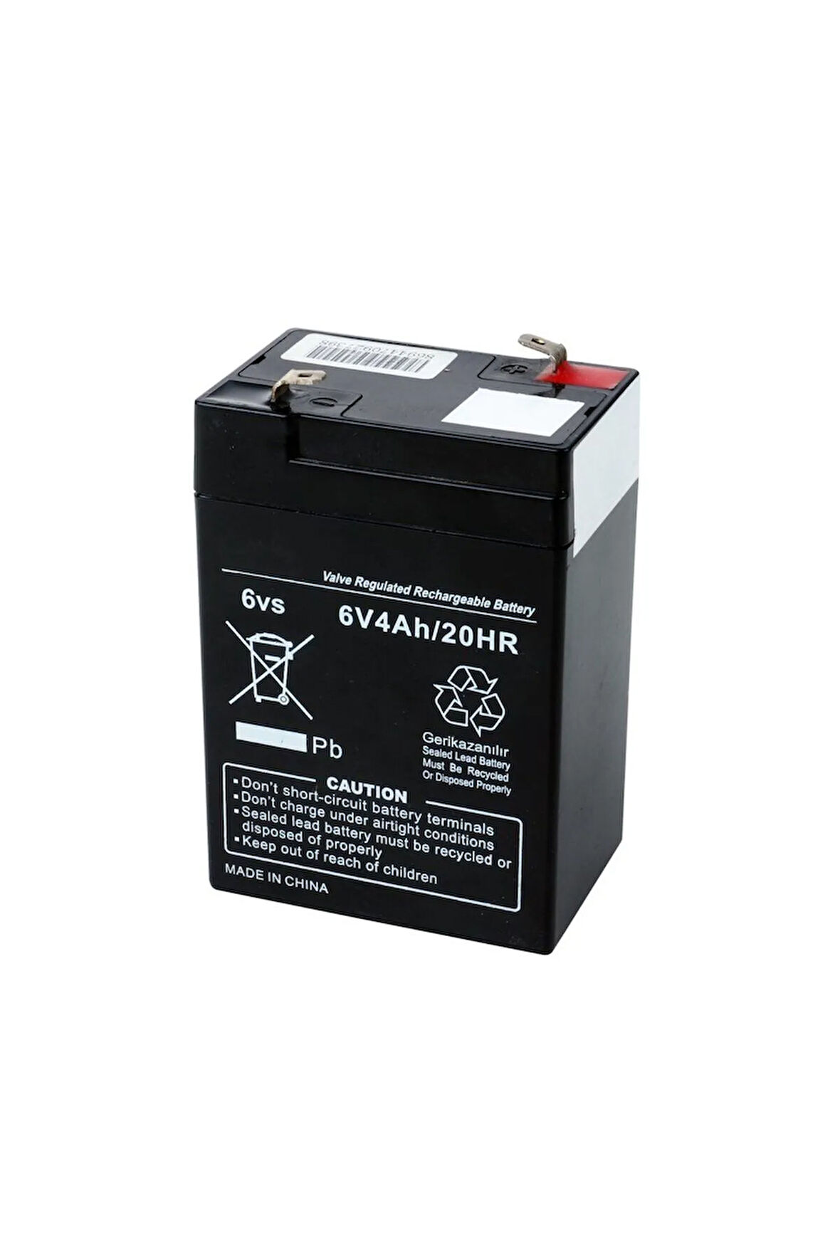 Pilsan Uyumlu 6 Volt 4a Çocuk Araba Aküsü 6 V 4 Amper Akü Kargo Bedava 70x48x101mm