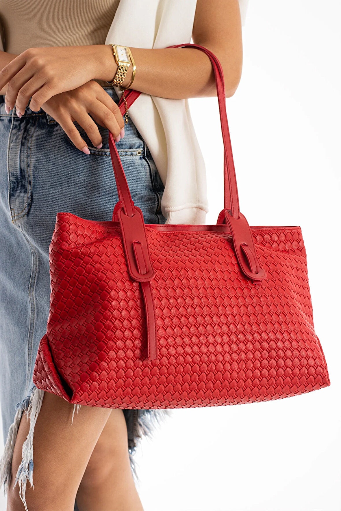 Kadın Omuz Çantası Büyük Astarlı