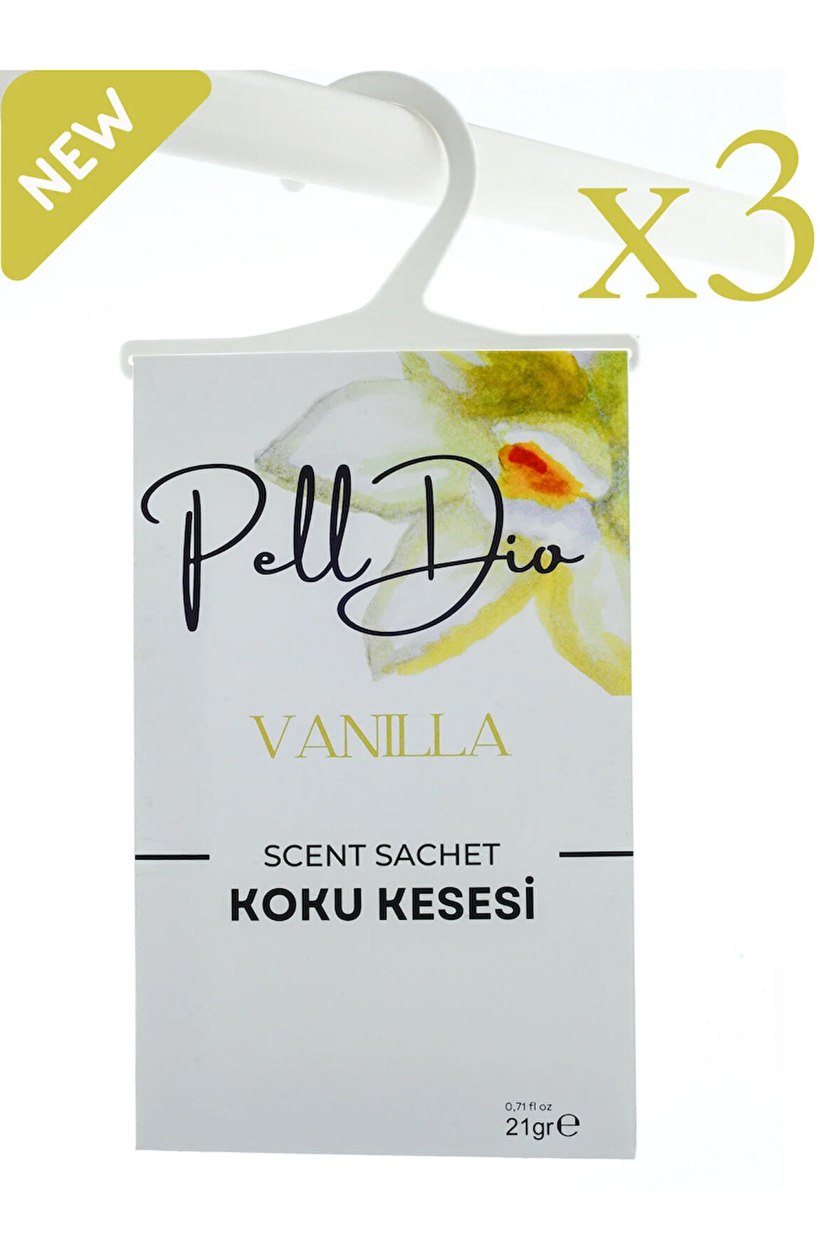 3'lü Vanilya Dolap Ayakkabılık Ve Çekmece Parfümlü Kese Kokusu Oda Koku Kesesi