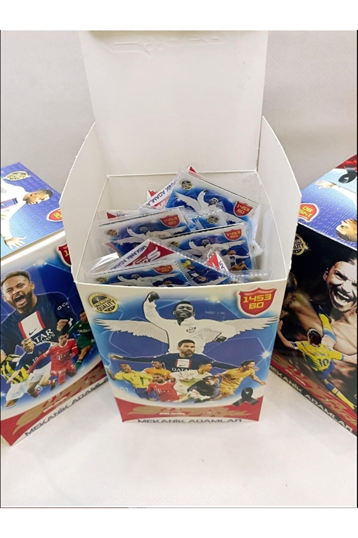 Mekanik Adamlar Süper Yıldızlar 2025 Kartları Sporcu 3 Lü Sporcu Kartı 100 Paket = 300 Adet