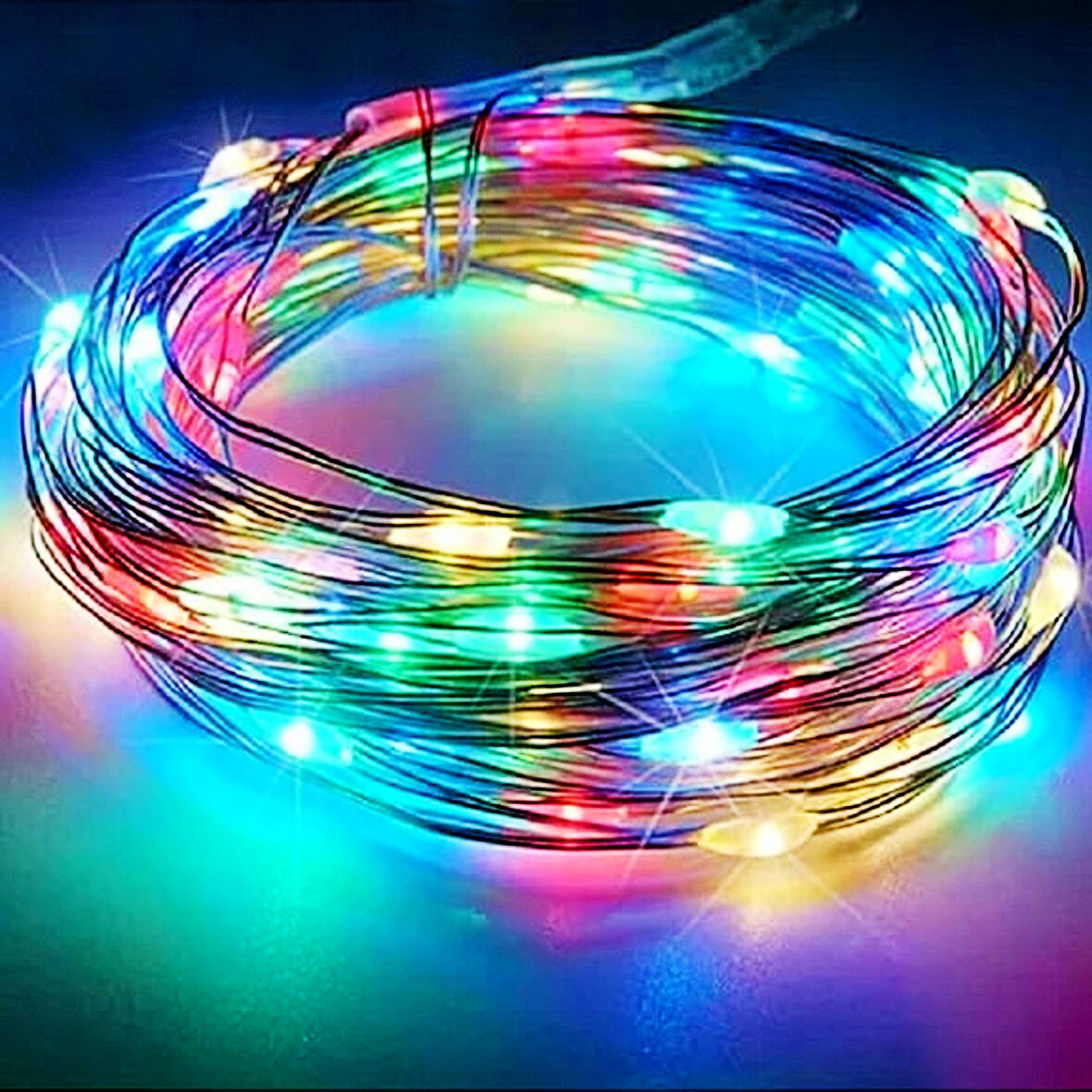 Kızılkaya Ledlight 3 mt 2 Pilli Renkli Peri Led Işık 