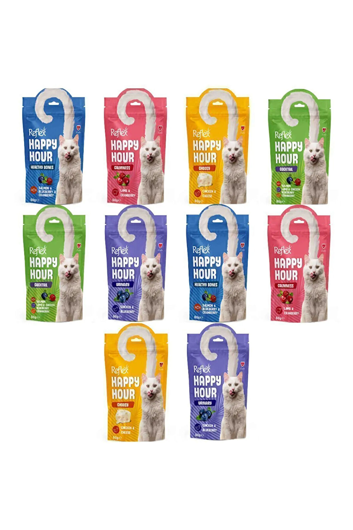 Happy Hour Kedi Ödülü 60gr Karışık - 10 Adet