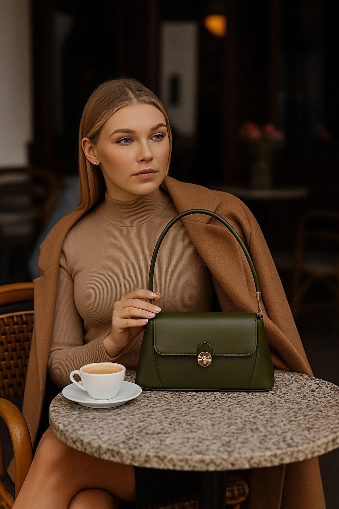 Lüks Elegant Klasik Omuz Çantası