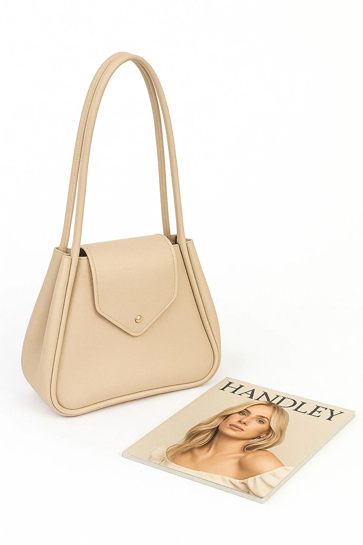 Lüks Kapak Detaylı Omuz Çantası