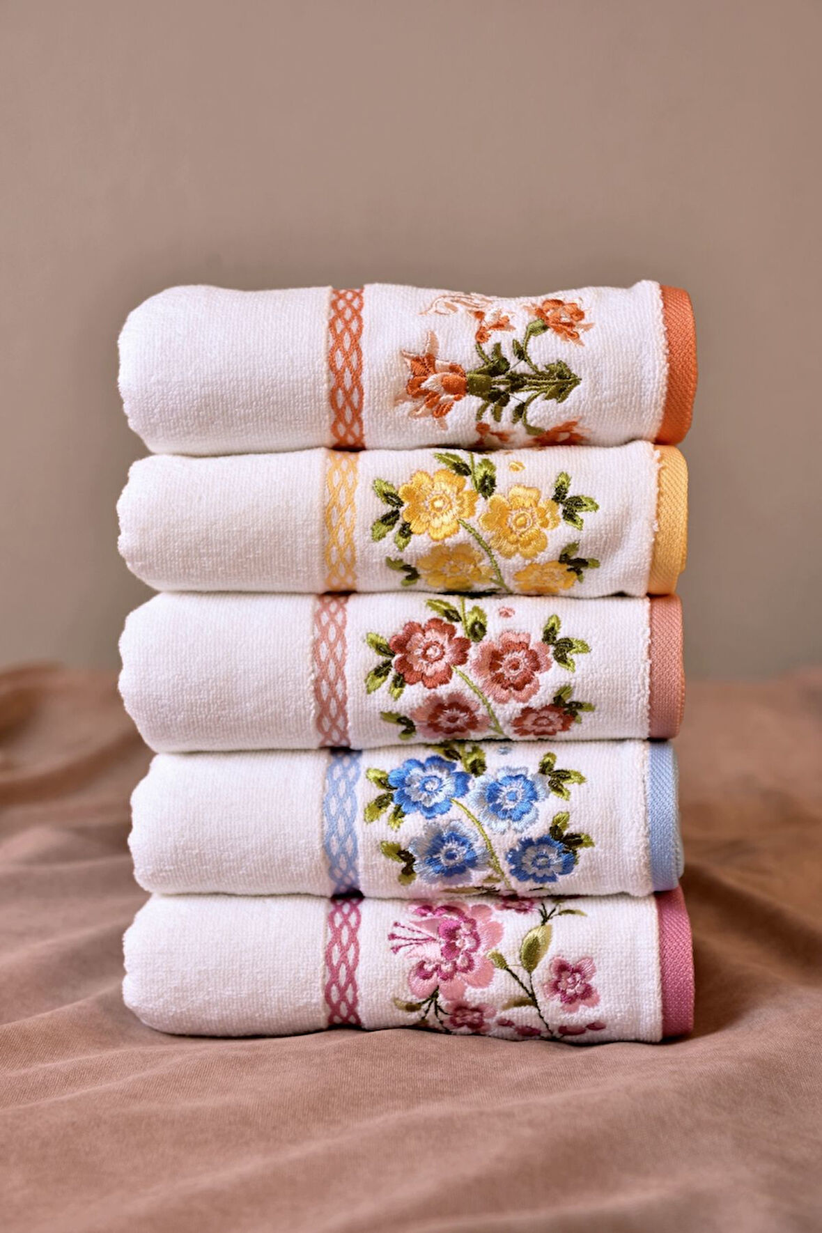 Özdilek Azalea Nakışlı Havlu Seti 5li