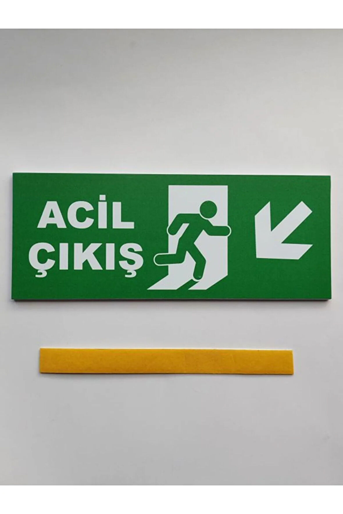 Acil Çıkış Tabelası Sol Alt Ok