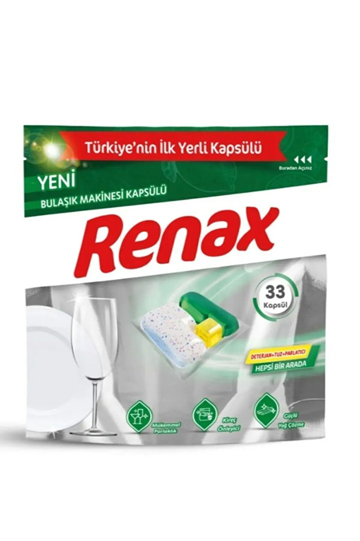 Renax Bulaşık Makinesi Kapsülü 33'lü