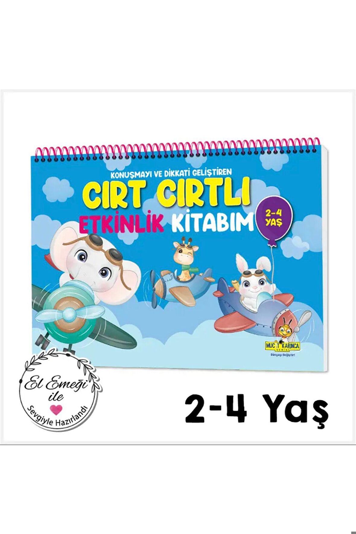 Konuşma Ve Dikkati Geliştiren 2-4 Yaş Cırt Cırtlı Etkinlik Kitabım