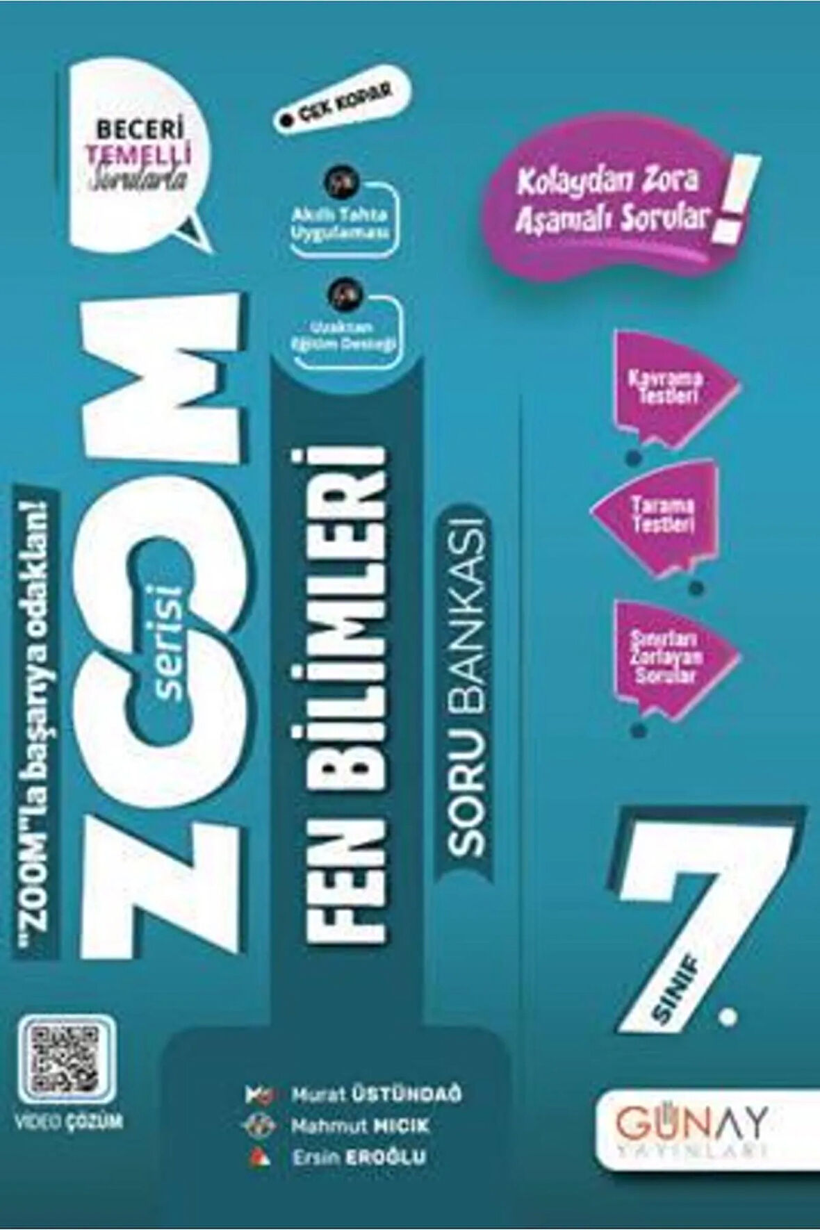 7. Sınıf Zoom Serisi Fen Bilimleri Soru Bankası (2022-2023) Günay Yayınları