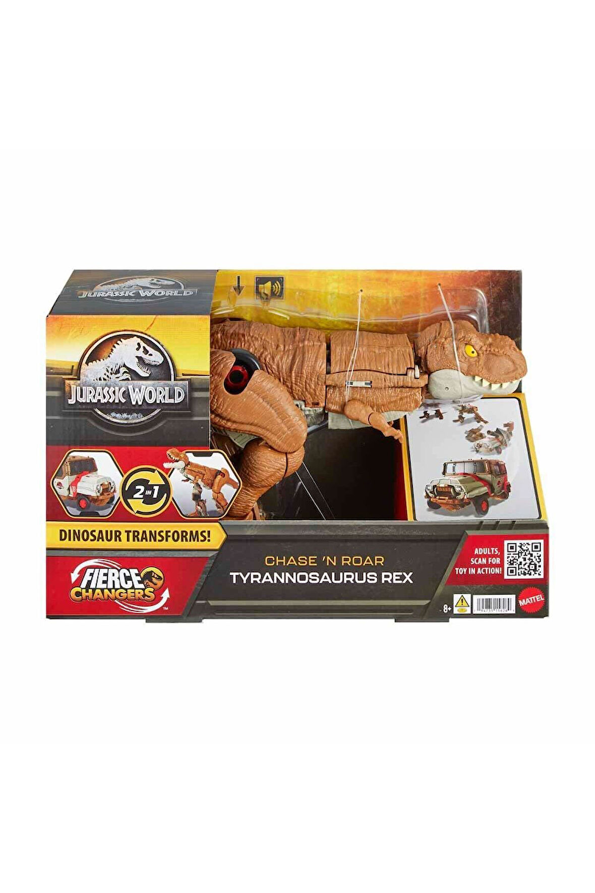 HPD38 Jurassic World Değişim Serisi - Dönüşebilen T-Rex Figürü