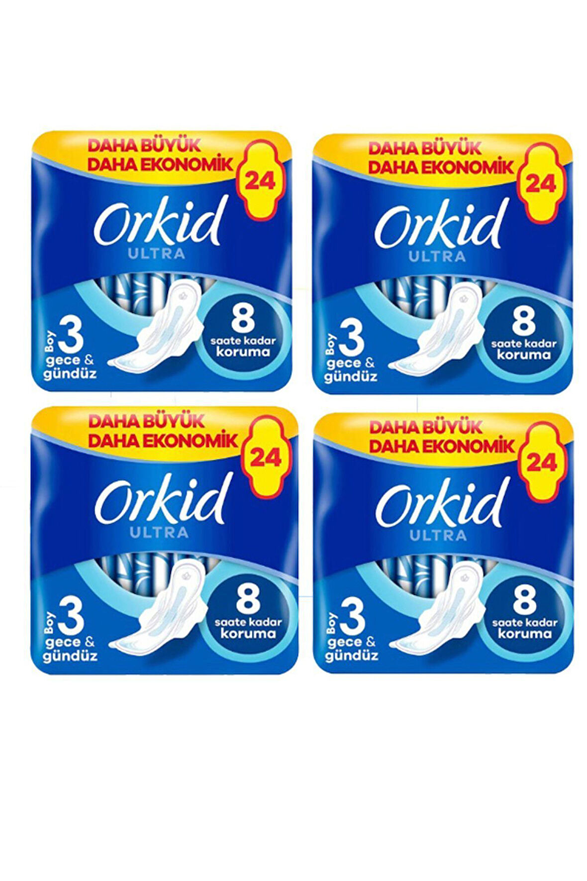 Ultra Gece Gündüz 3 Boy 24 Lü Paket 4 Paket 96 Adet