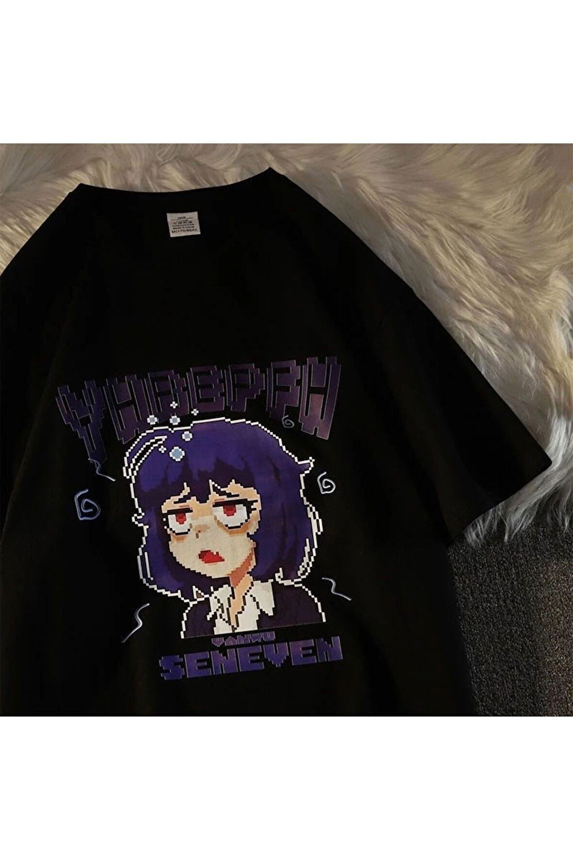 Anime Seneven Unisex White T-shirt