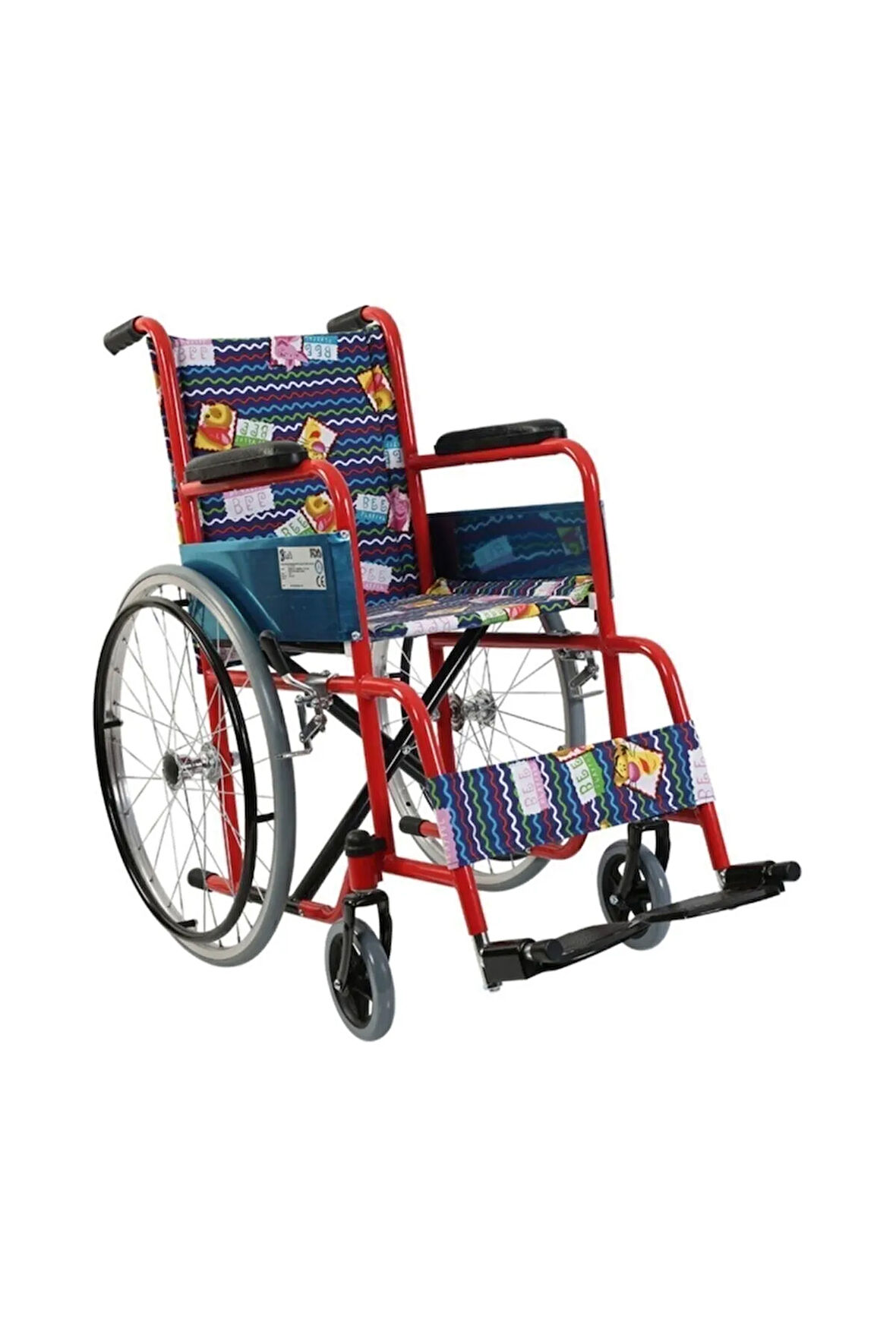 VİPSAĞLIK /-2c G100c Pediatrik Tekerlekli Sandalye Çocuk Sandalye Desenli