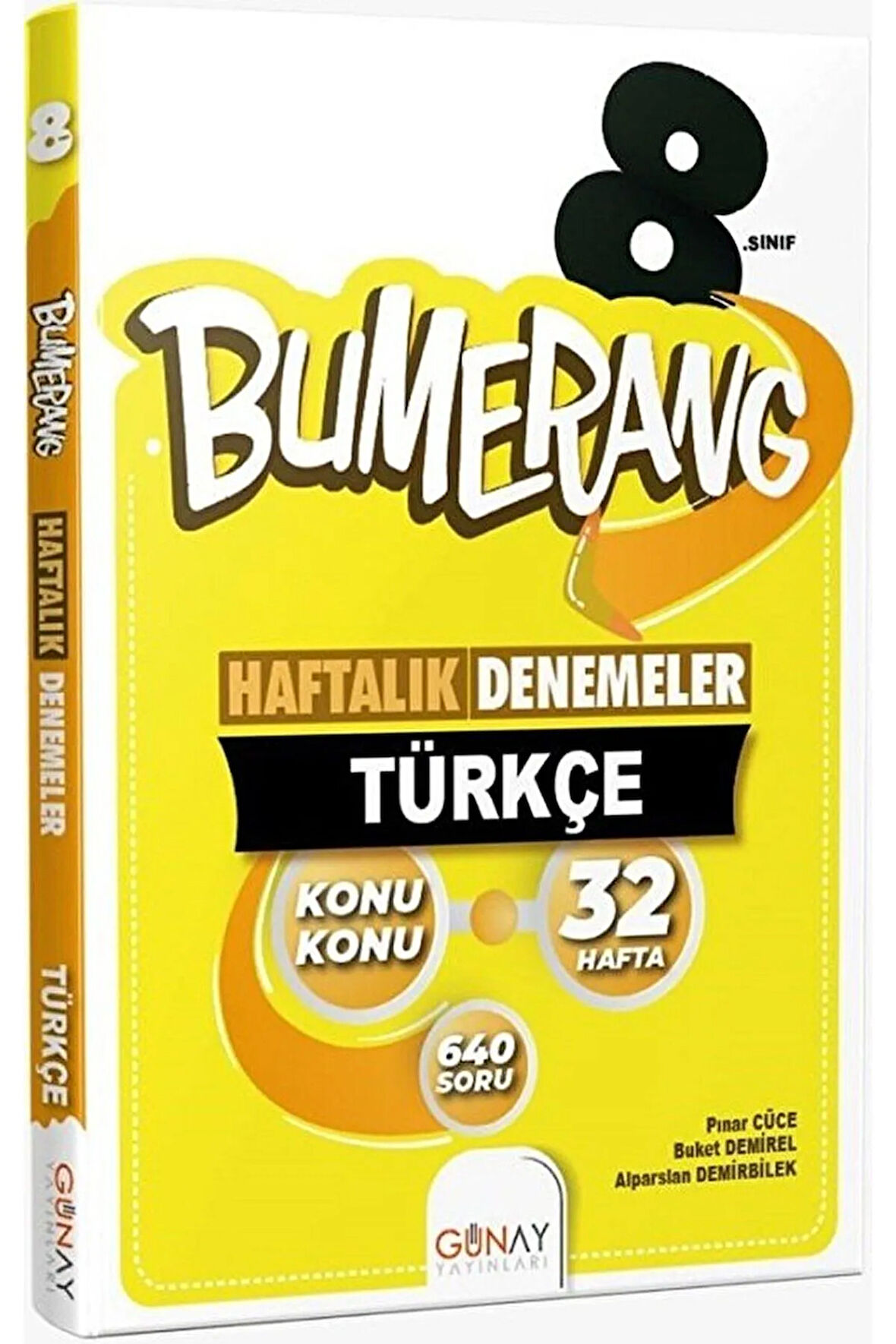 8. Sınıf LGS Bumerang 32 Haftalık Türkçe Denemeleri / Kolektif / Günay Yayınları / 9786257150606