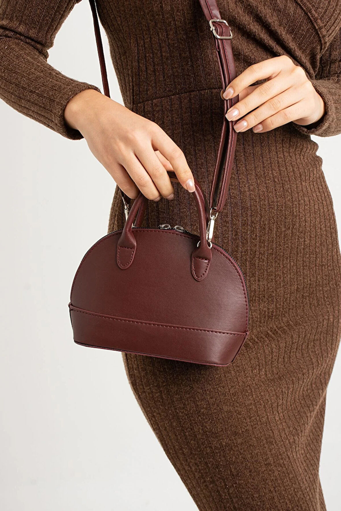 D model mini şişe çapraz askılı kutu El Çantası
