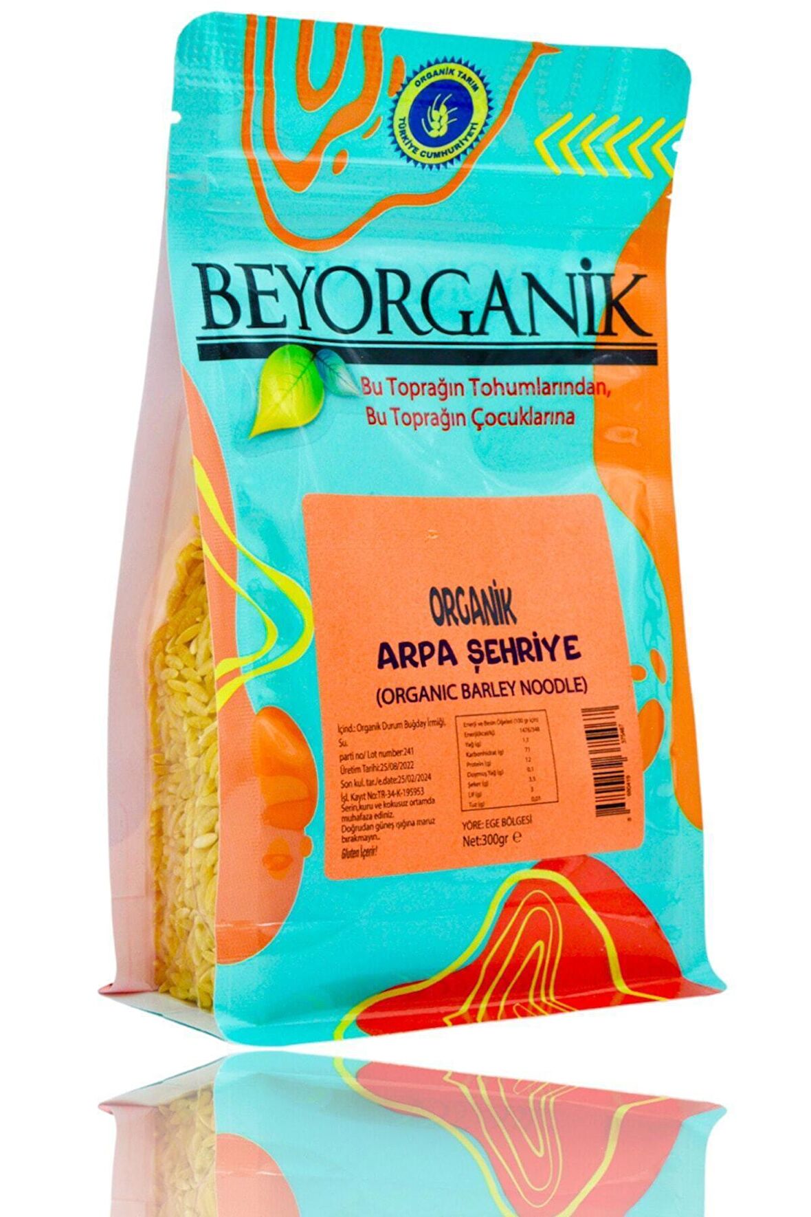 Organik Sütsüz Yumurtasız Arpa Şehriye +6 Ay 300g