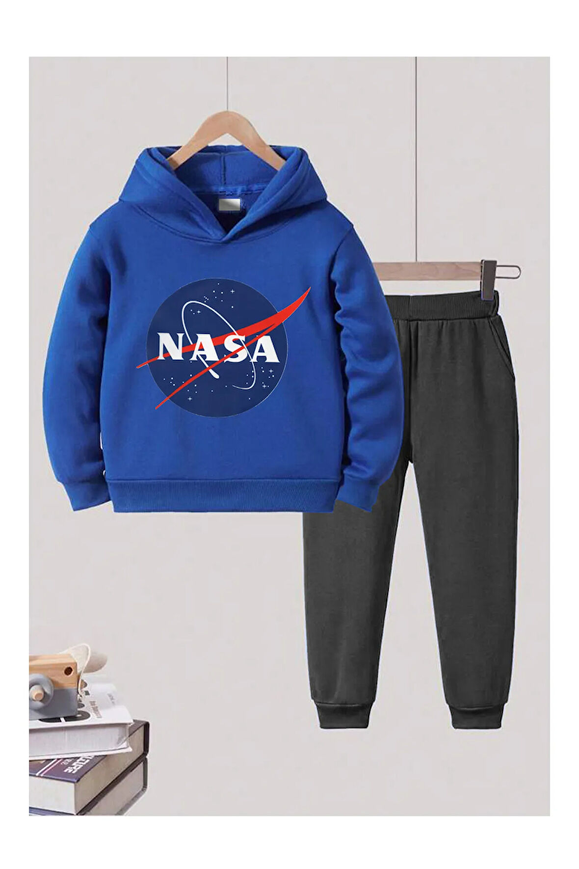 Nasa Baskılı Çocuk Eşofman Takımı 2 İplik Şardonlu