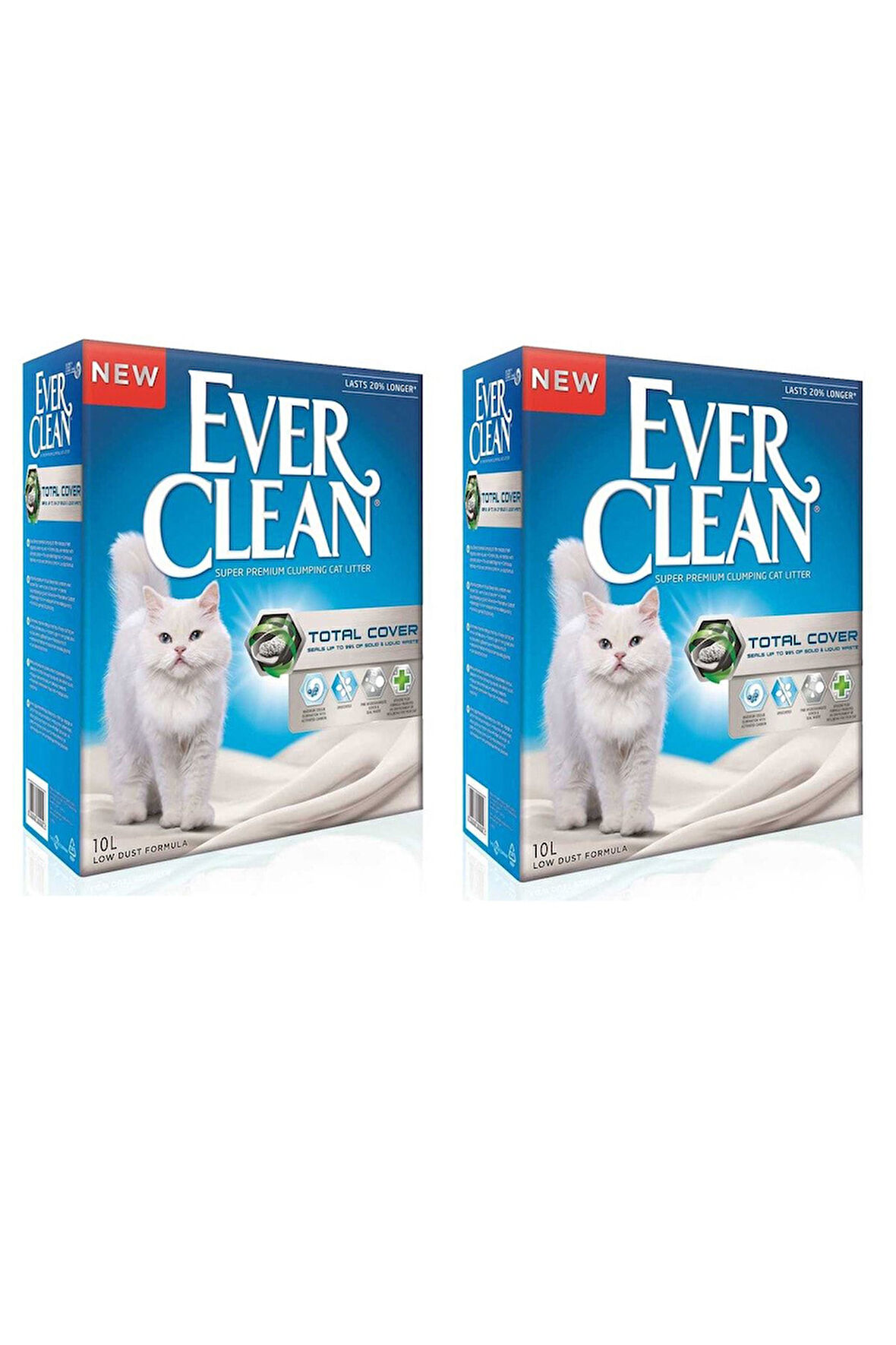 Ever Clean Total Cover Kedi Kumu 10 Lt X 2 Adet