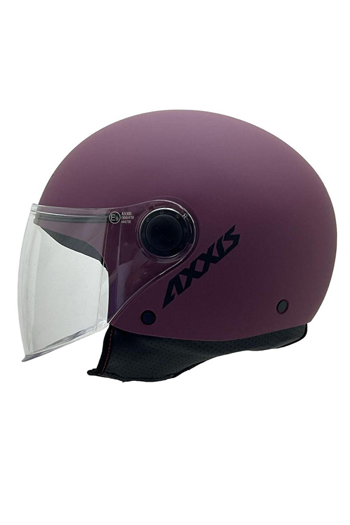 AXXİS SQUARE YARIM KASK SOLİD MAT BORDO XS