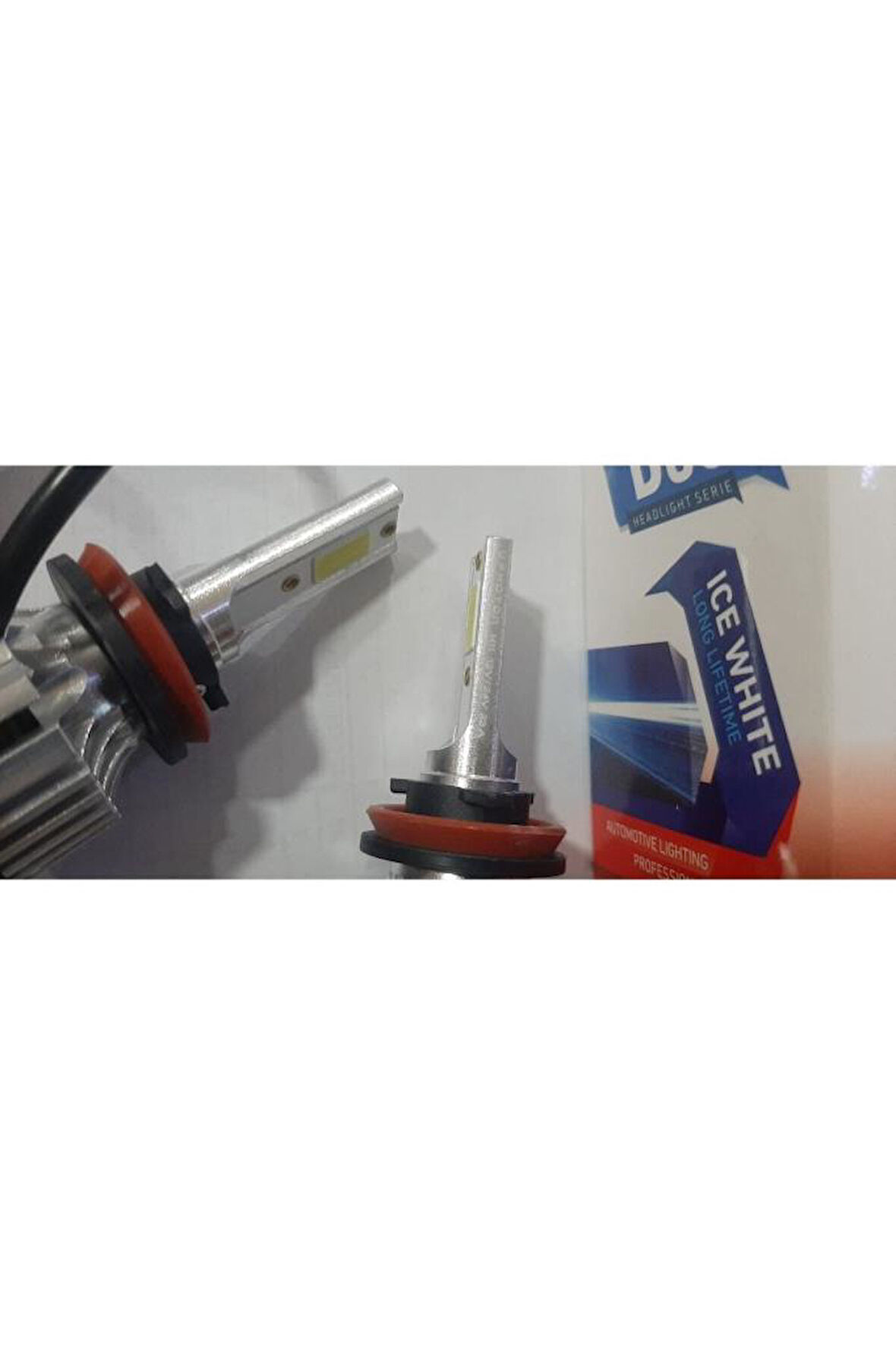 H11 Duo Led Xenon Şimşek Etkili Gri Slim Beyaz Zenon H11