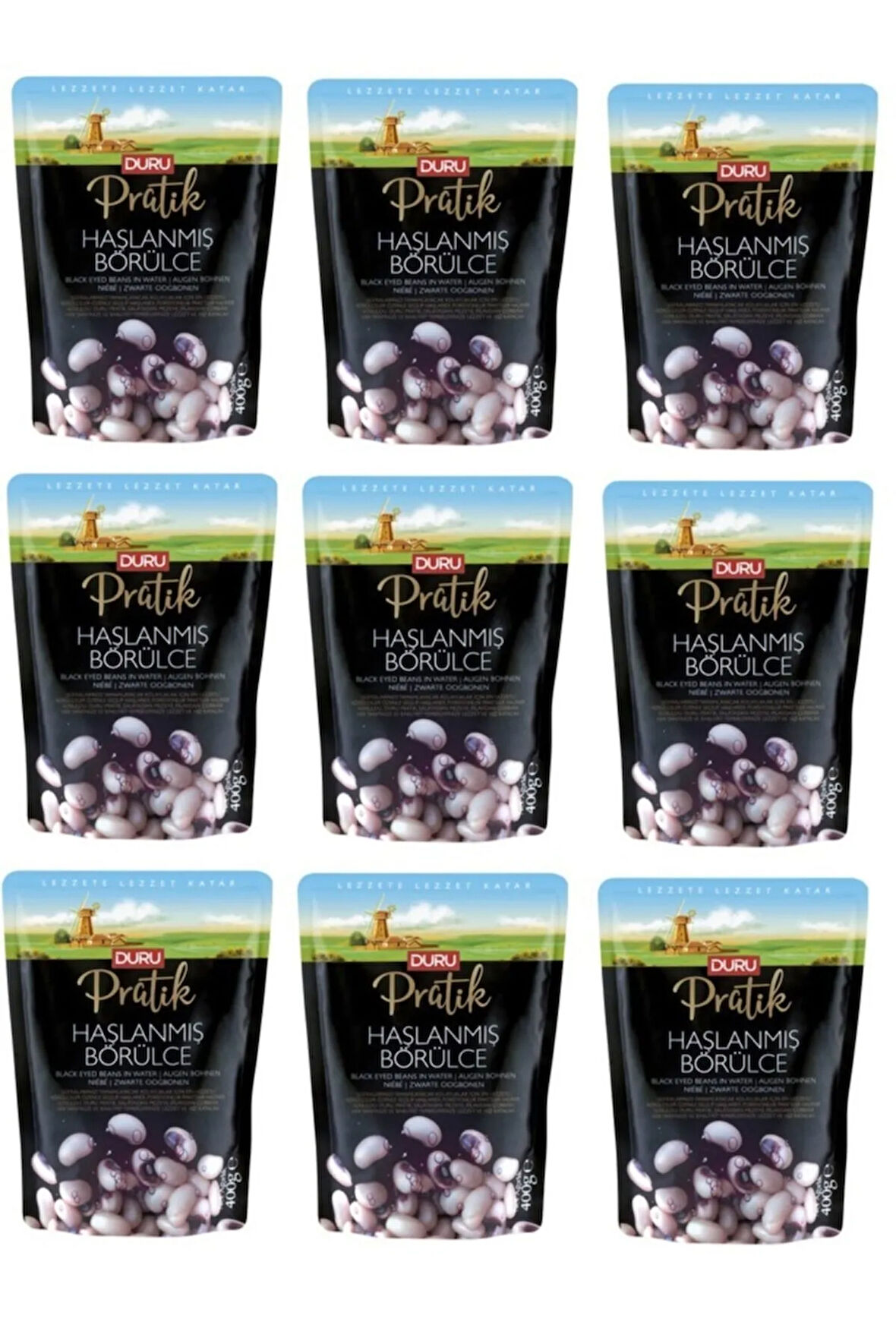 Pratik Haşlanmış Börülce 400 Gr X 9 Adet