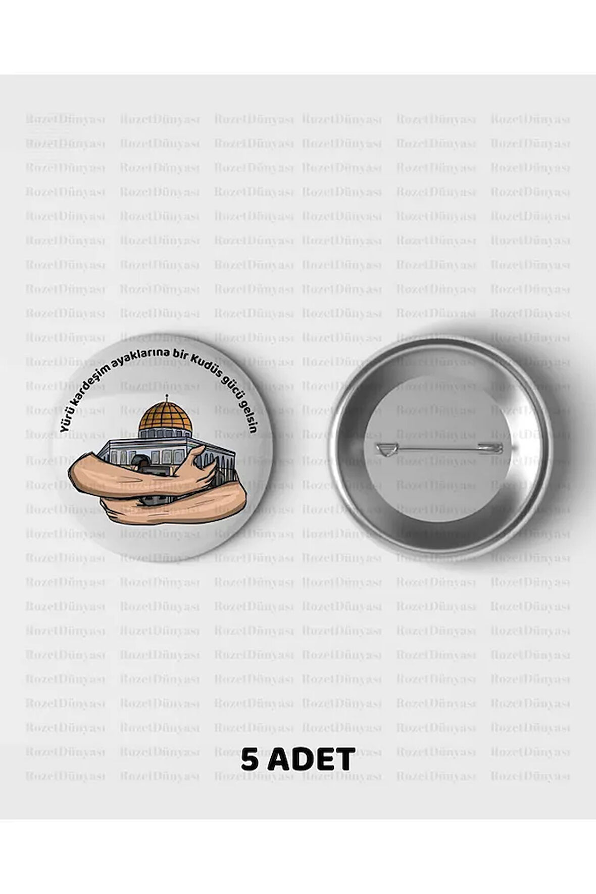 Yeni Filistin Temalı Yeni Rozet Model 5 CaminhoRozet