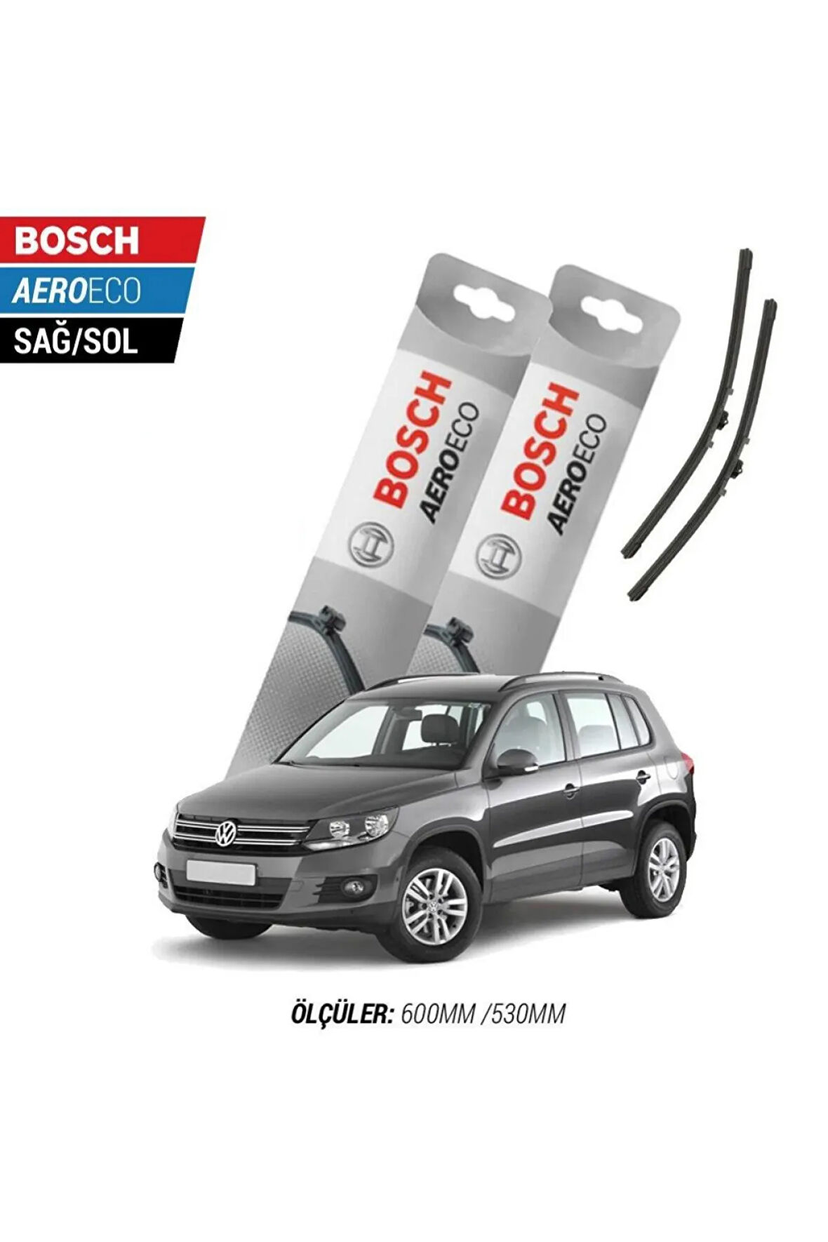 Volkswagen Tiguan 2010 Model Bosch Aeroeco Muz Silecek Takımı