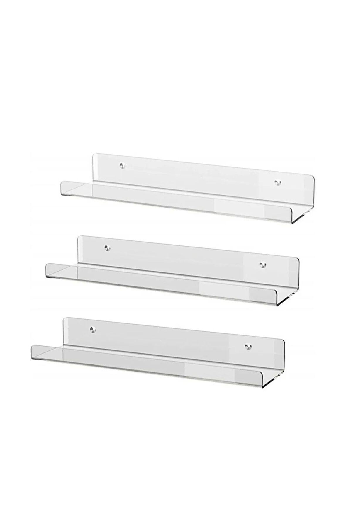 Pleksi Takı Oje Baharatlık Düzenleyici Raf 2 Adet Genişlik 40cm X 10cm