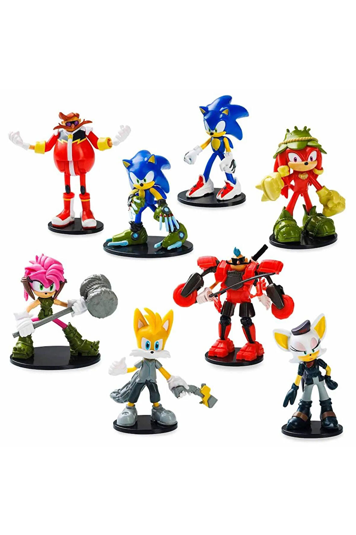 Sonic Prime Lisanslı 8'li Aksiyon Karakter Figür Seti