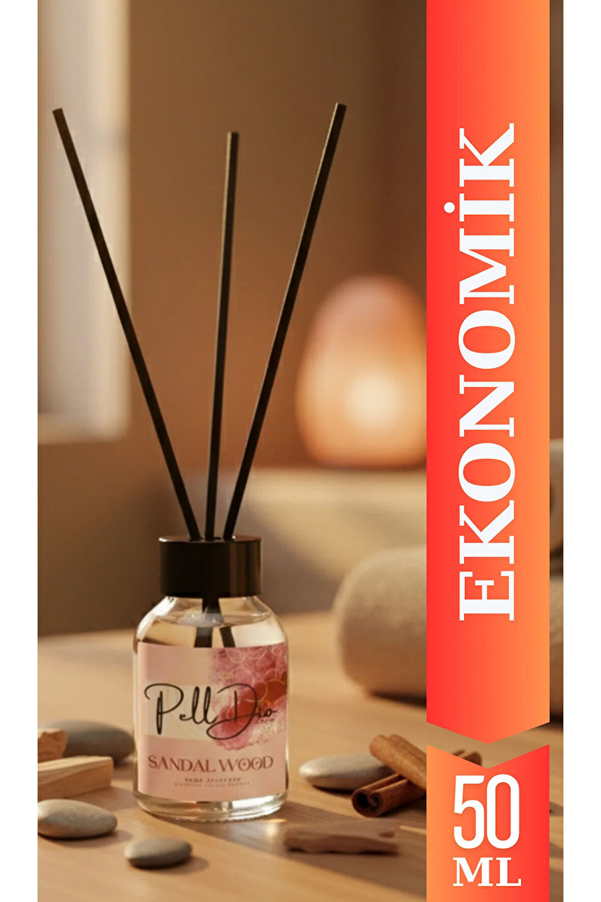 Sandal Ağacı Eko Çubuklu Oda Kokusu - Kokulu Çubuk 50ml