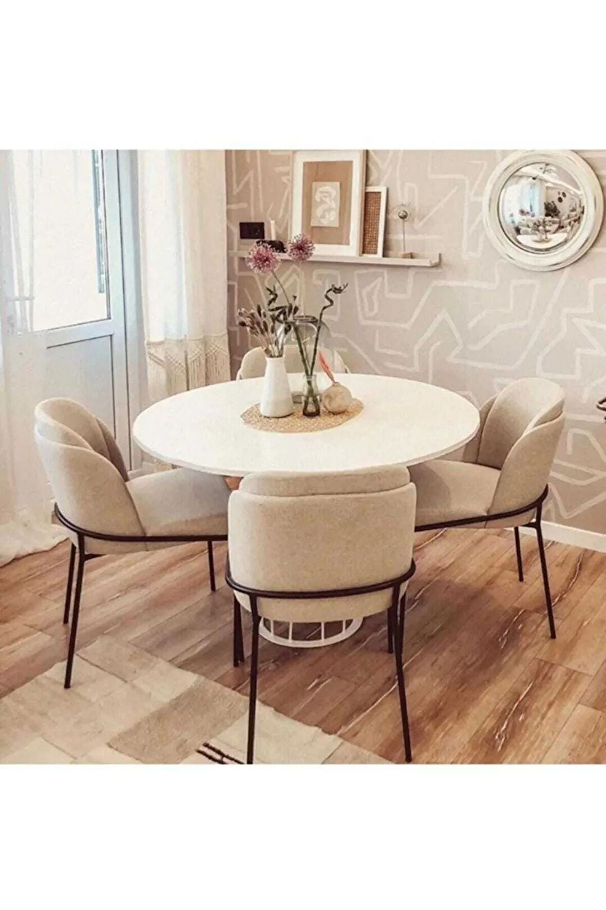 Mutfak Sandalyesi 6'lı Set Salon Sandalyesi Papel Sandalye Çift Papel Sandalye Lüks Sandalye Morena