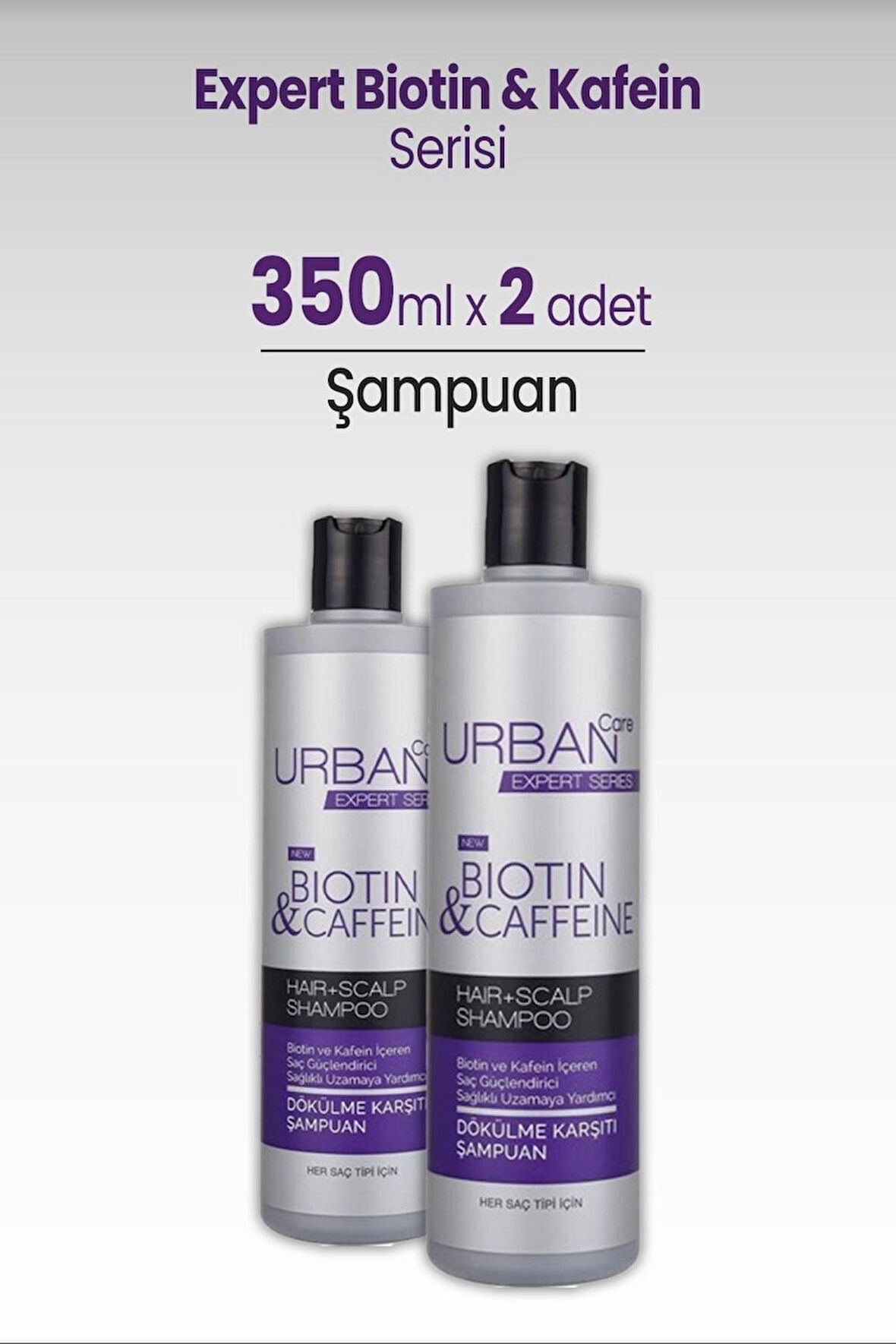 Urban Care Expert Biotin & Kafein Şampuan Serisi 2 x 350ml