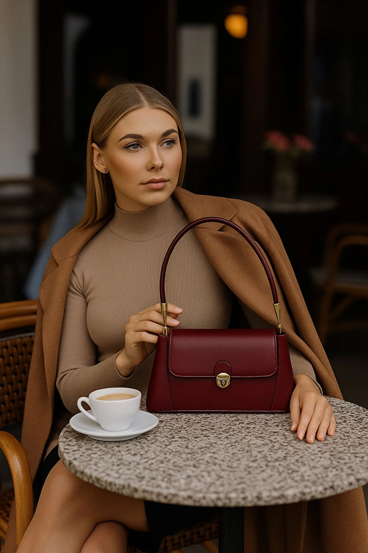 Lüks Elegant Klasik Omuz Çantası