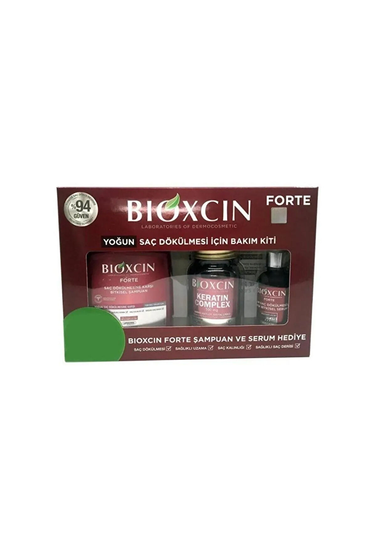 Forte Yoğun Saç Dökülmesi Için Bakım Kiti Şampuan Ve Serum Hediyeli